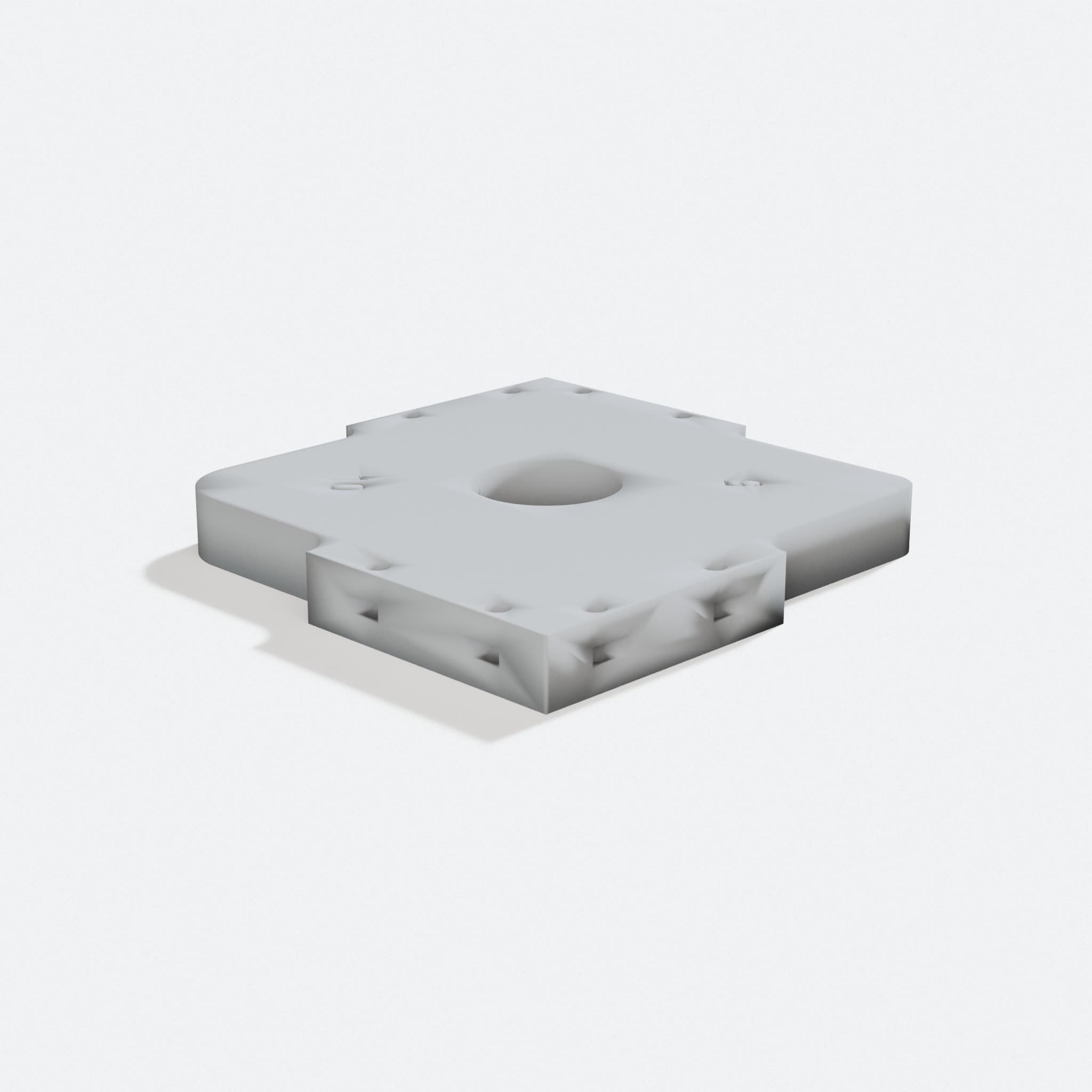 Radius Corner Templates for Woodworking, 3D Printed, turn three quarter