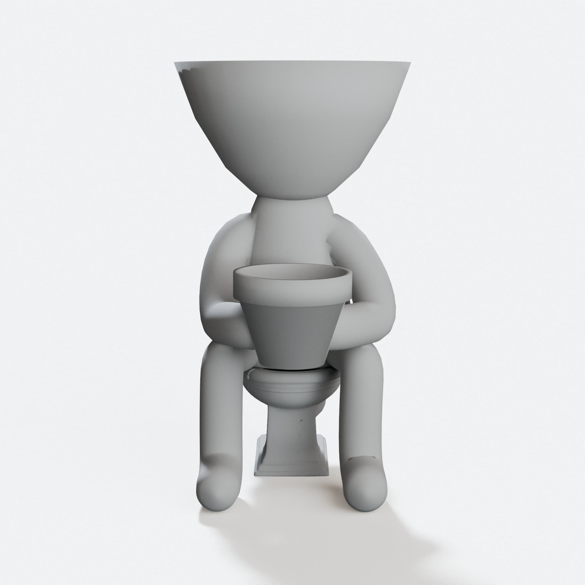 Robert Plant Vase, 3D Printed Home Decor, hero tilt