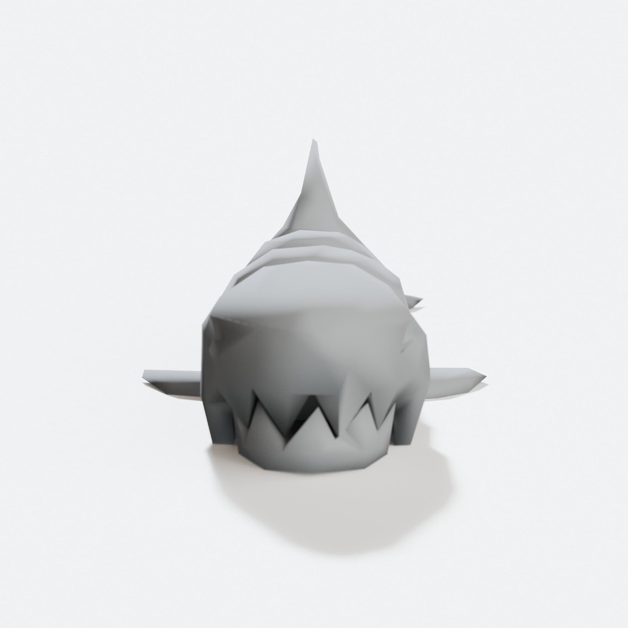 Lowpoly Articulated Shark – 3D Printed Flexi Toy, hero tilt