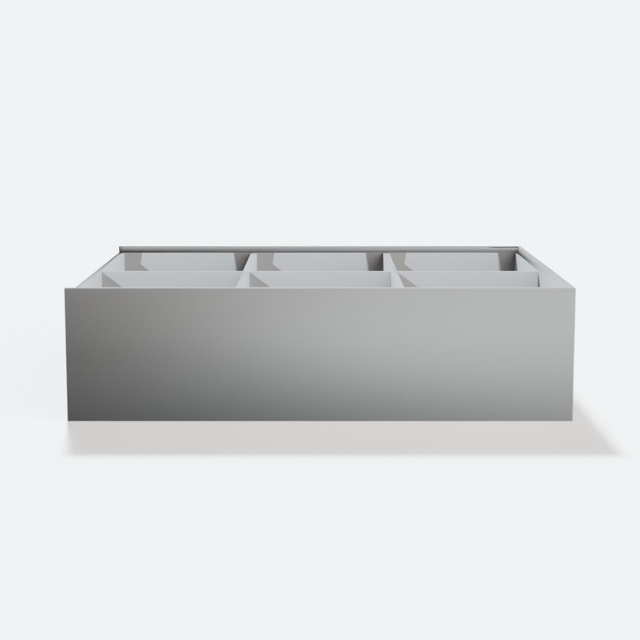 Parametric Compartment Box with Sliding Lid – 3D Printed, hero tilt