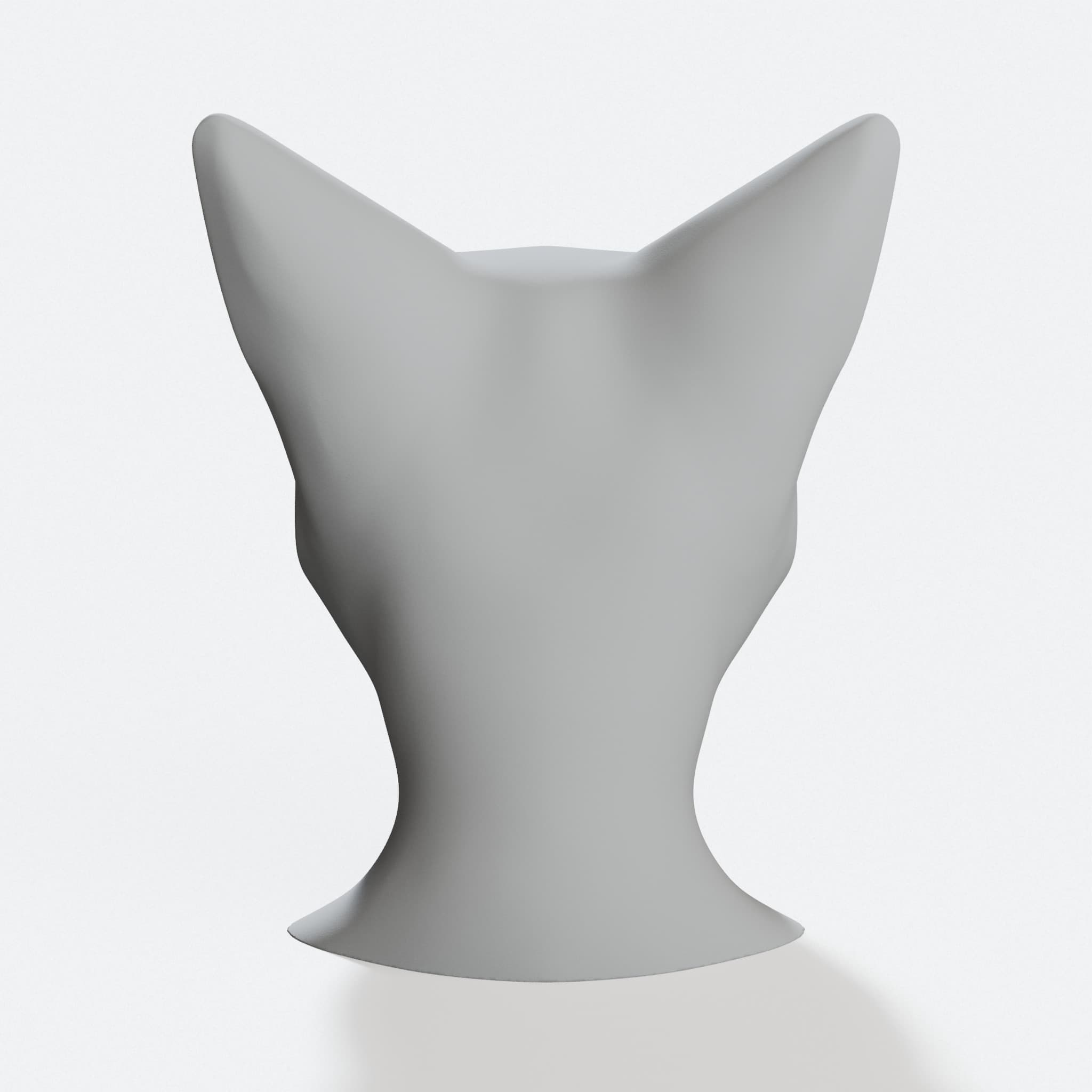 Anthro Arctic Fox Head, hero tilt
