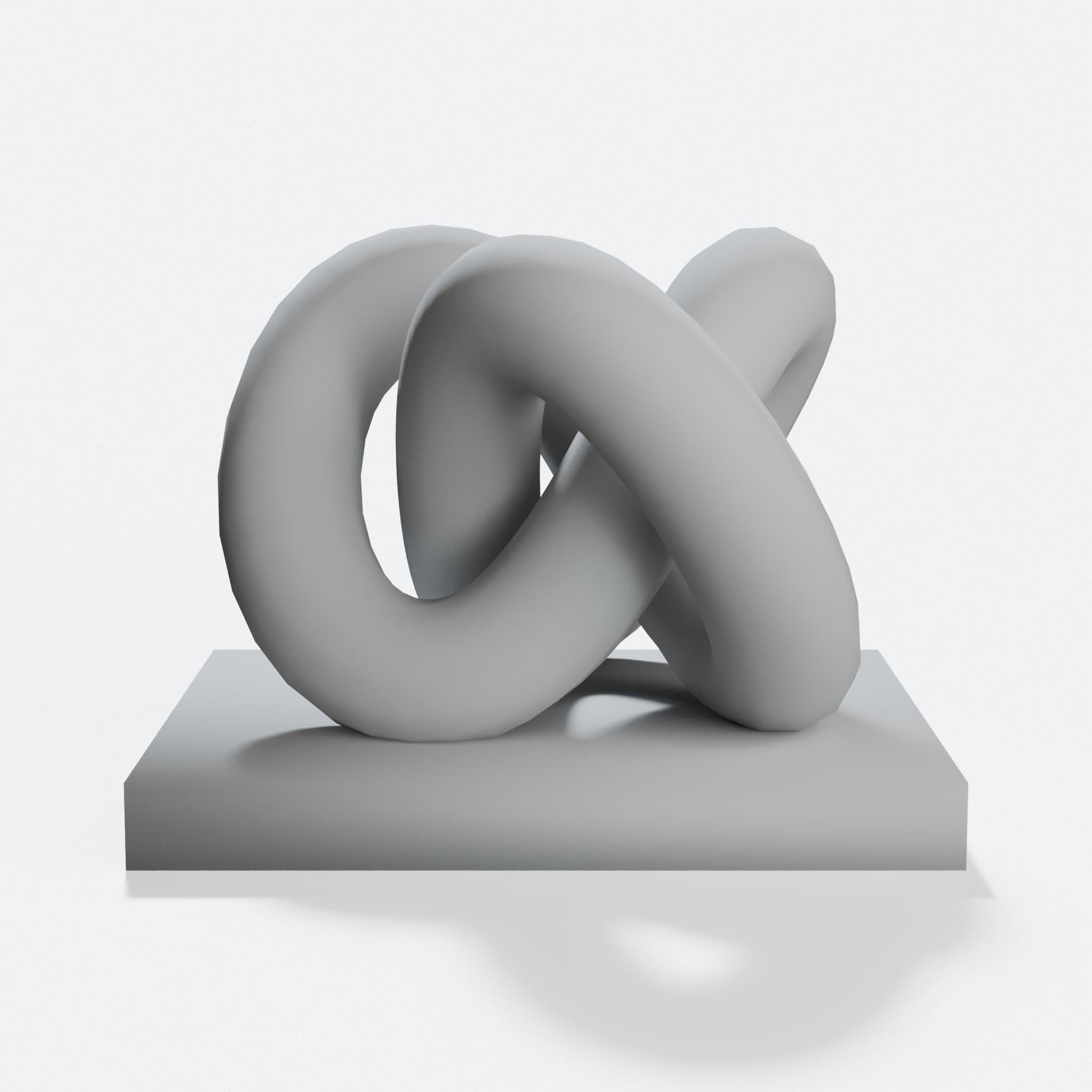 3D Printed Knot Puzzle Toy, hero tilt