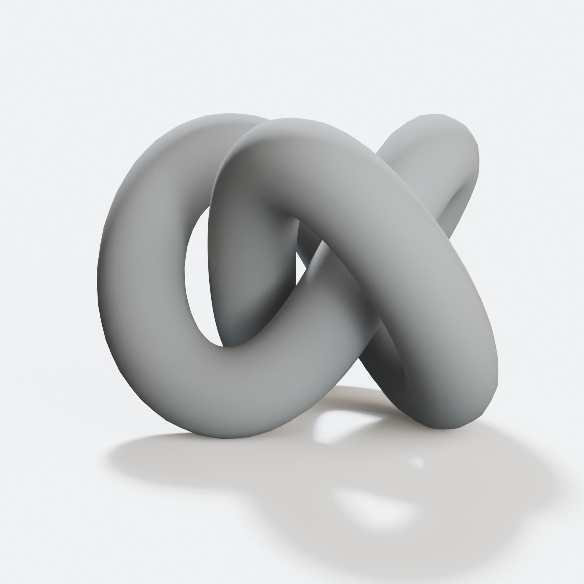3D Knot Wall Art – Mathematical Sculpture Print, hero tilt