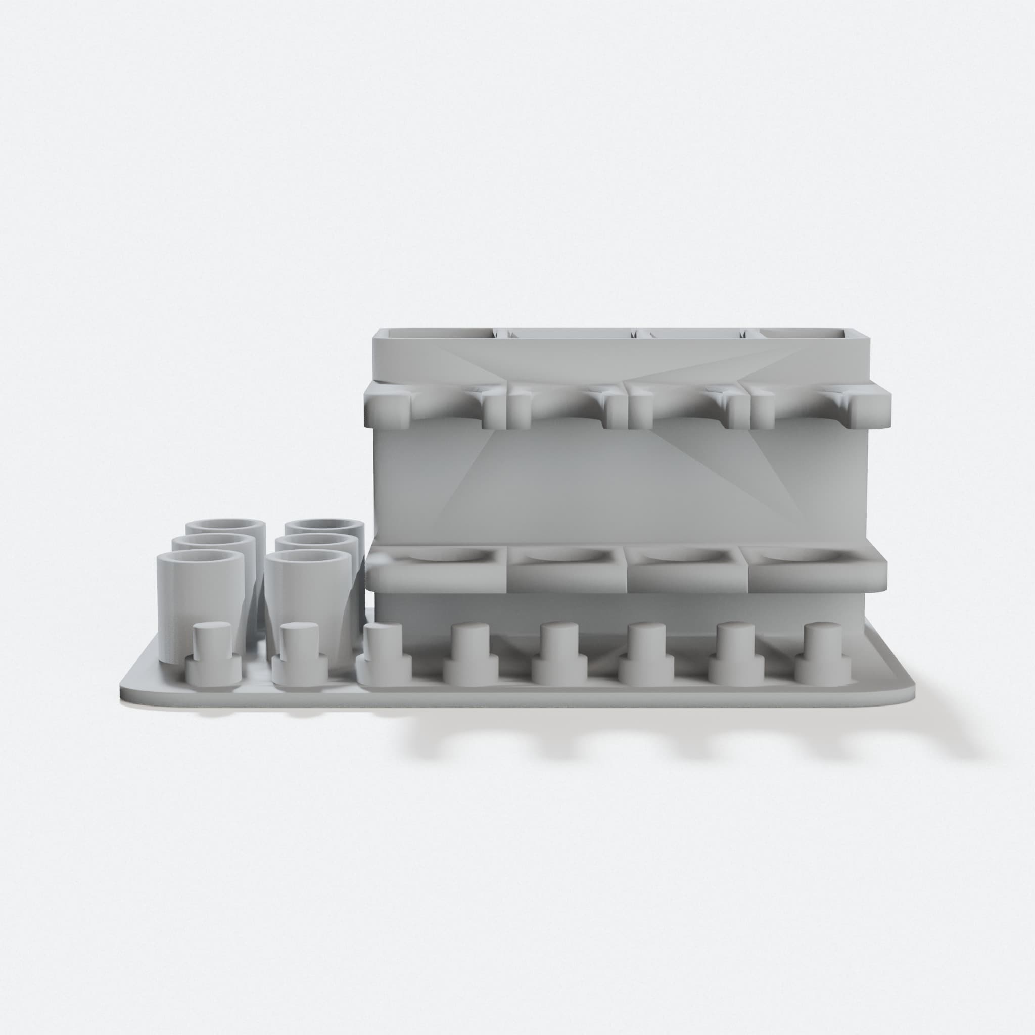 3D Printed Cricut Organizer for Pens and Tools, hero tilt