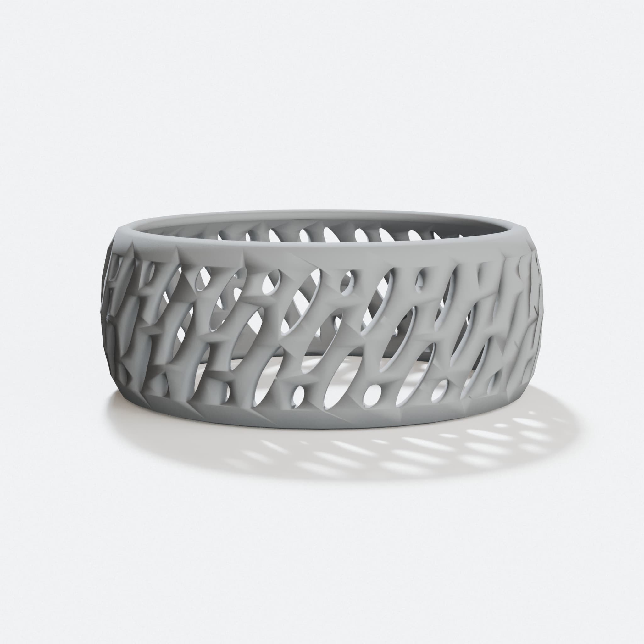 Bracelet V – Convex 3D Printed Home Decor Accent, hero tilt