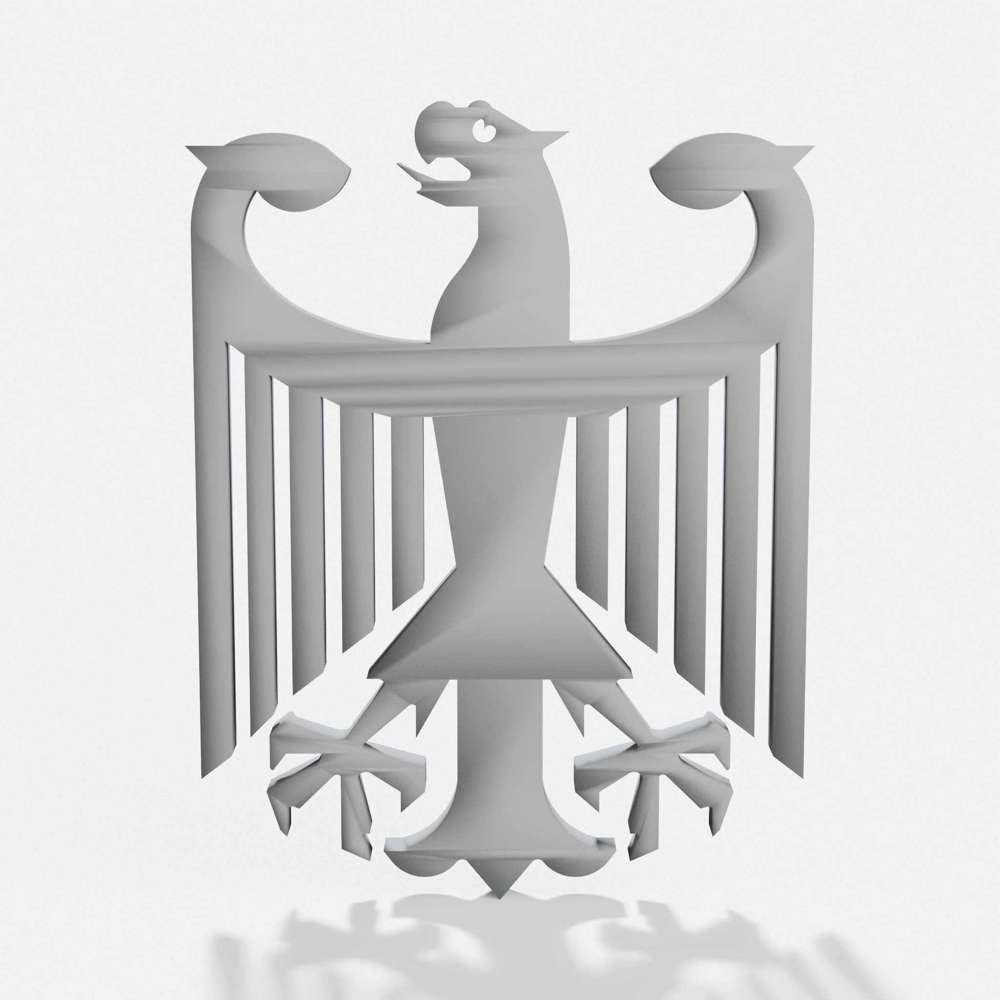 German Iron Eagle 3D Printed Wall Plaque