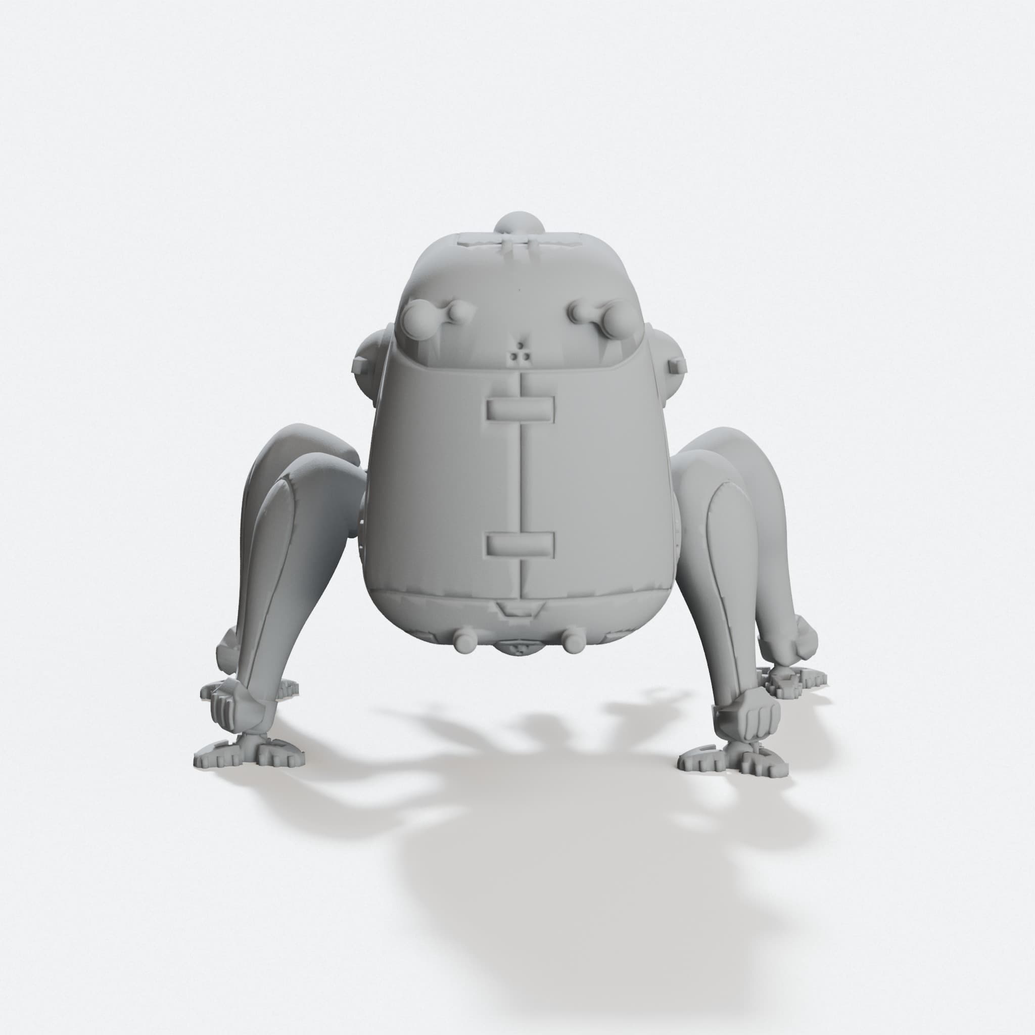 Tachikoma 3D Printable Robot Figure, hero tilt
