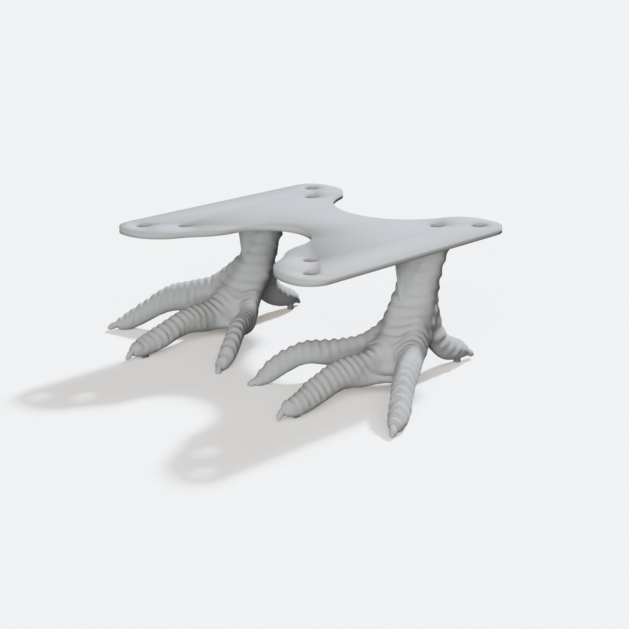 Chicken Legs VESA Base for Mini PCs, turn three quarter