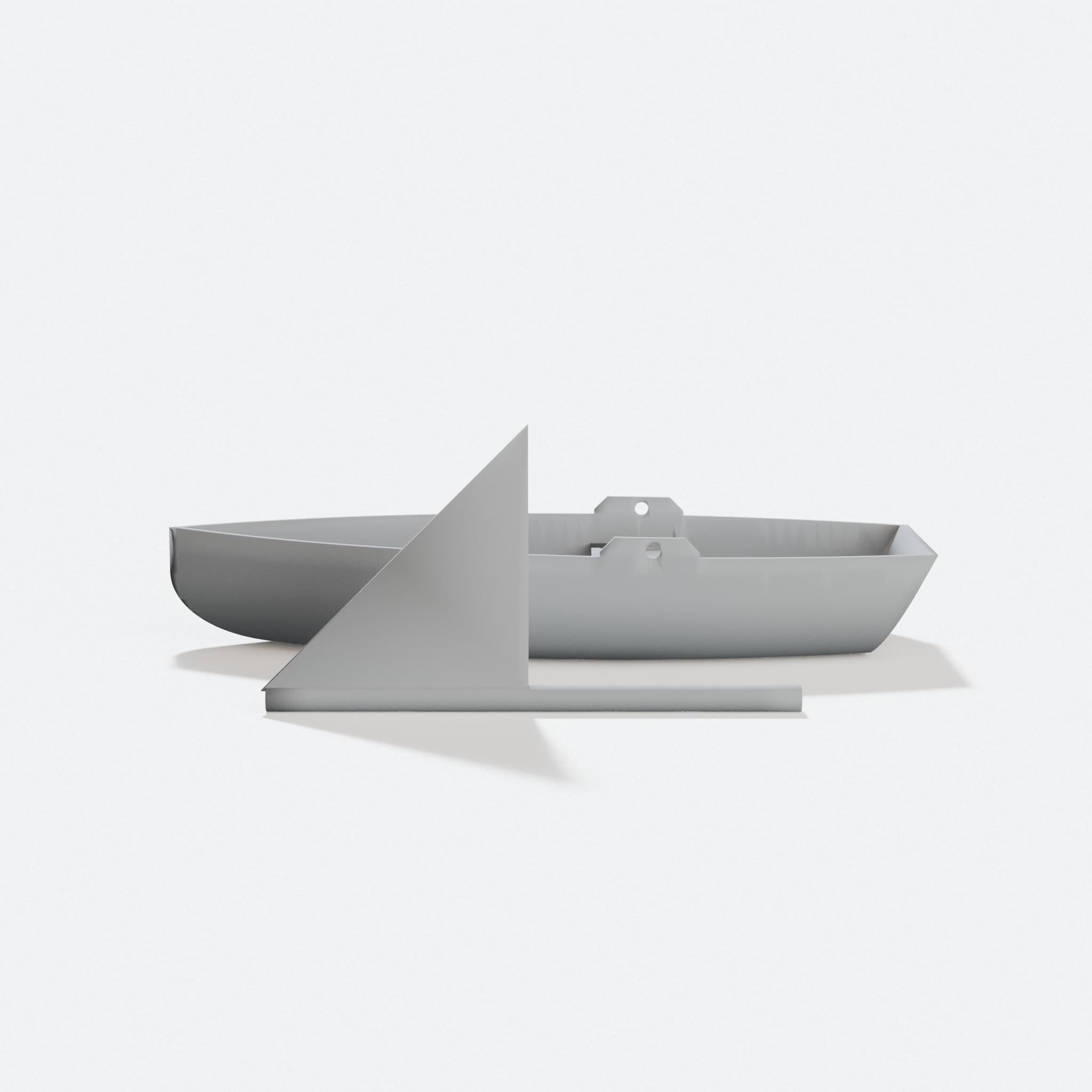 3D Printed Boat Toy: Custom Water Play Model, hero tilt