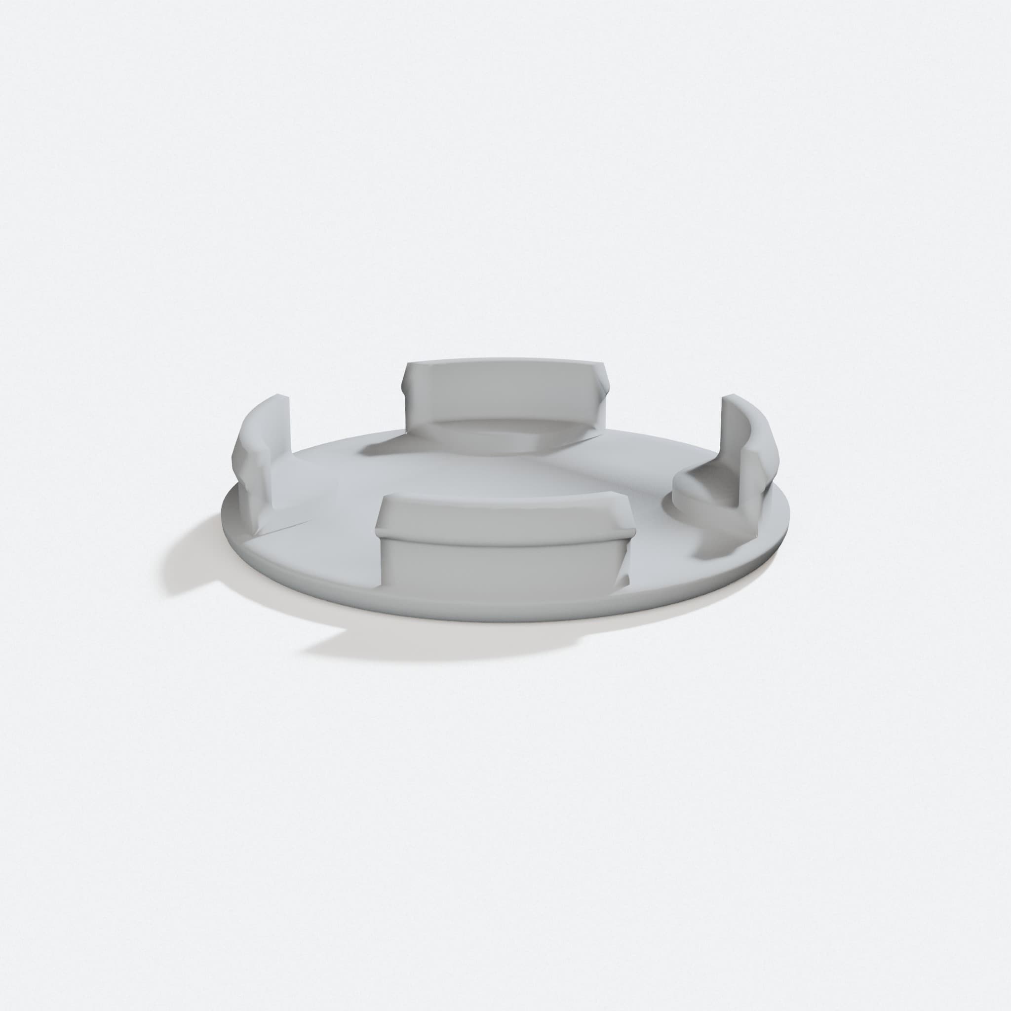 3D Printed Wheel Cap for 2002 Hyundai Elantra, turn three quarter