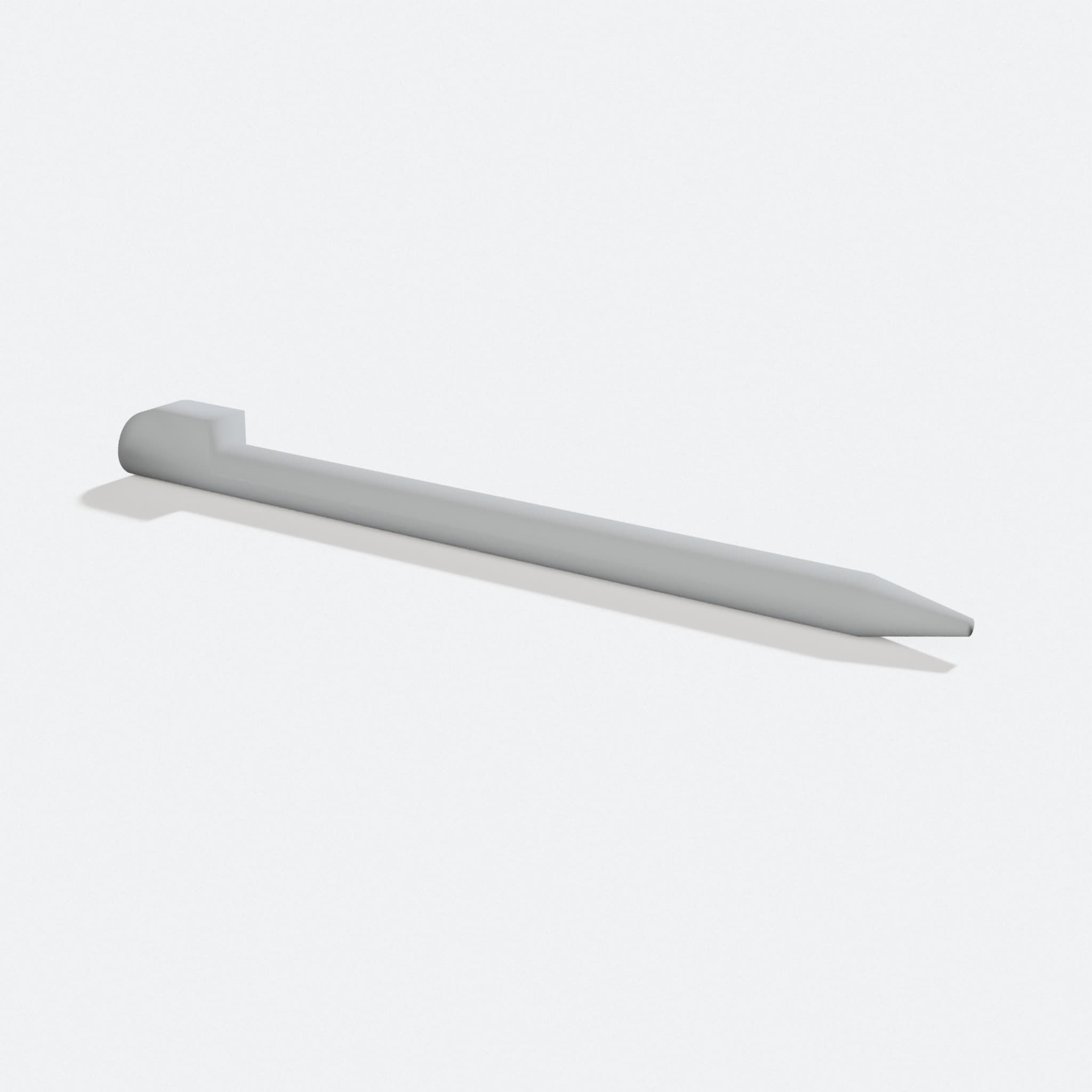 3D Printed Touch Screen Stylus for DS Lite, turn three quarter