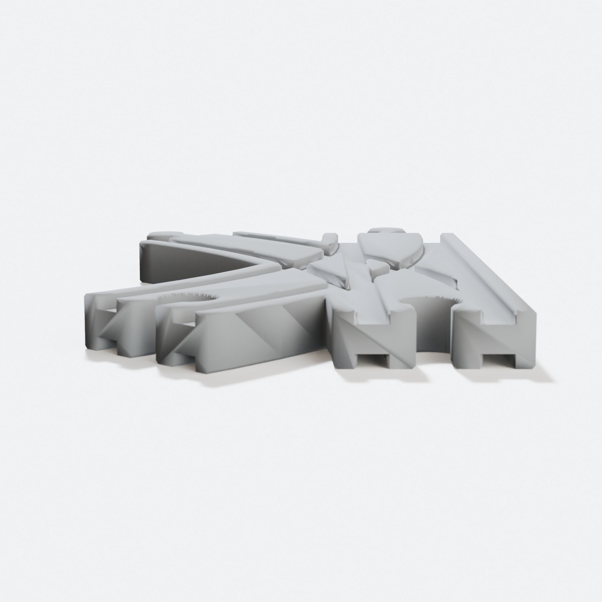 3D Printed Toy Train Track Set, BRIO Compatible, hero tilt