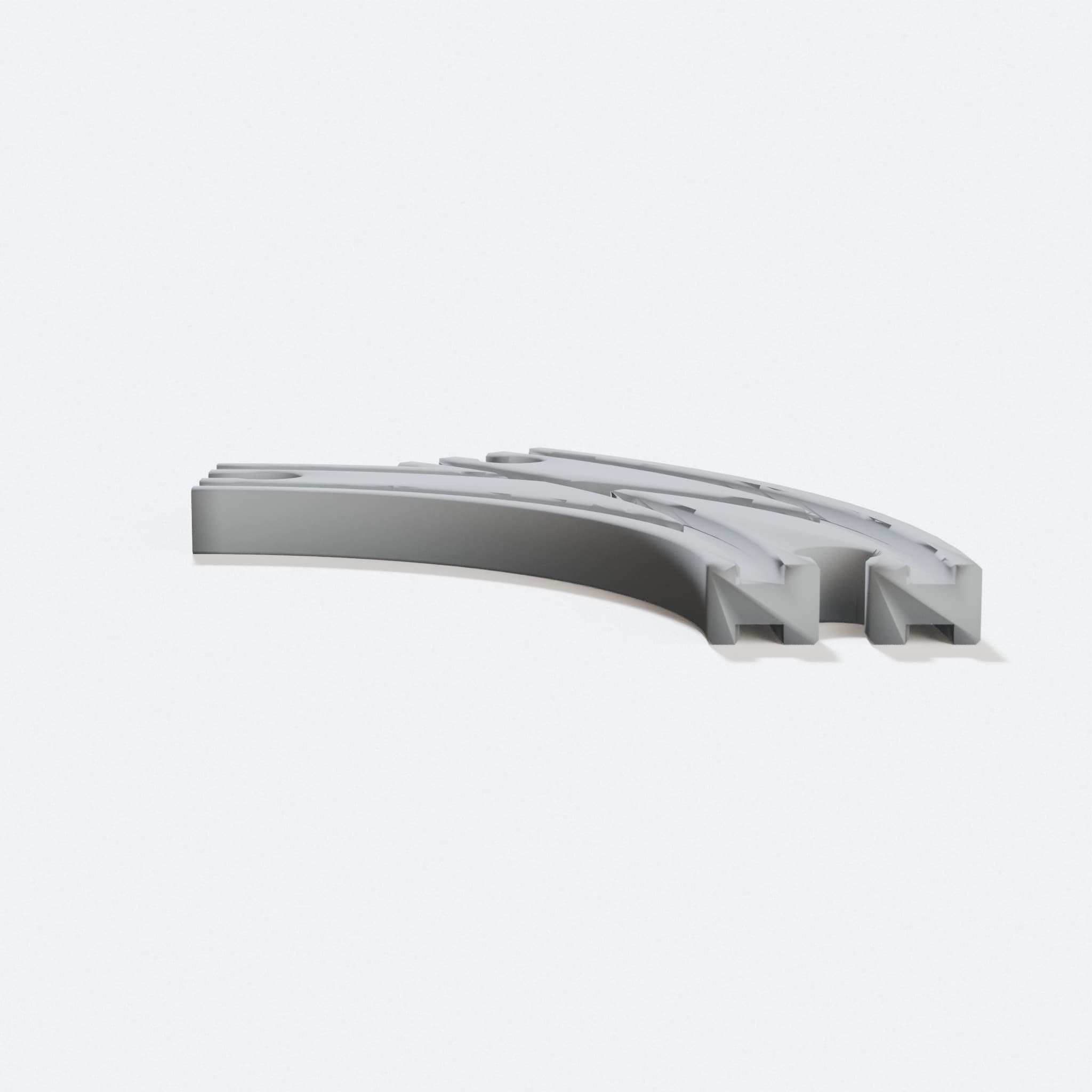 Wooden Train Track Curved Switch BRIO Compatible, hero tilt