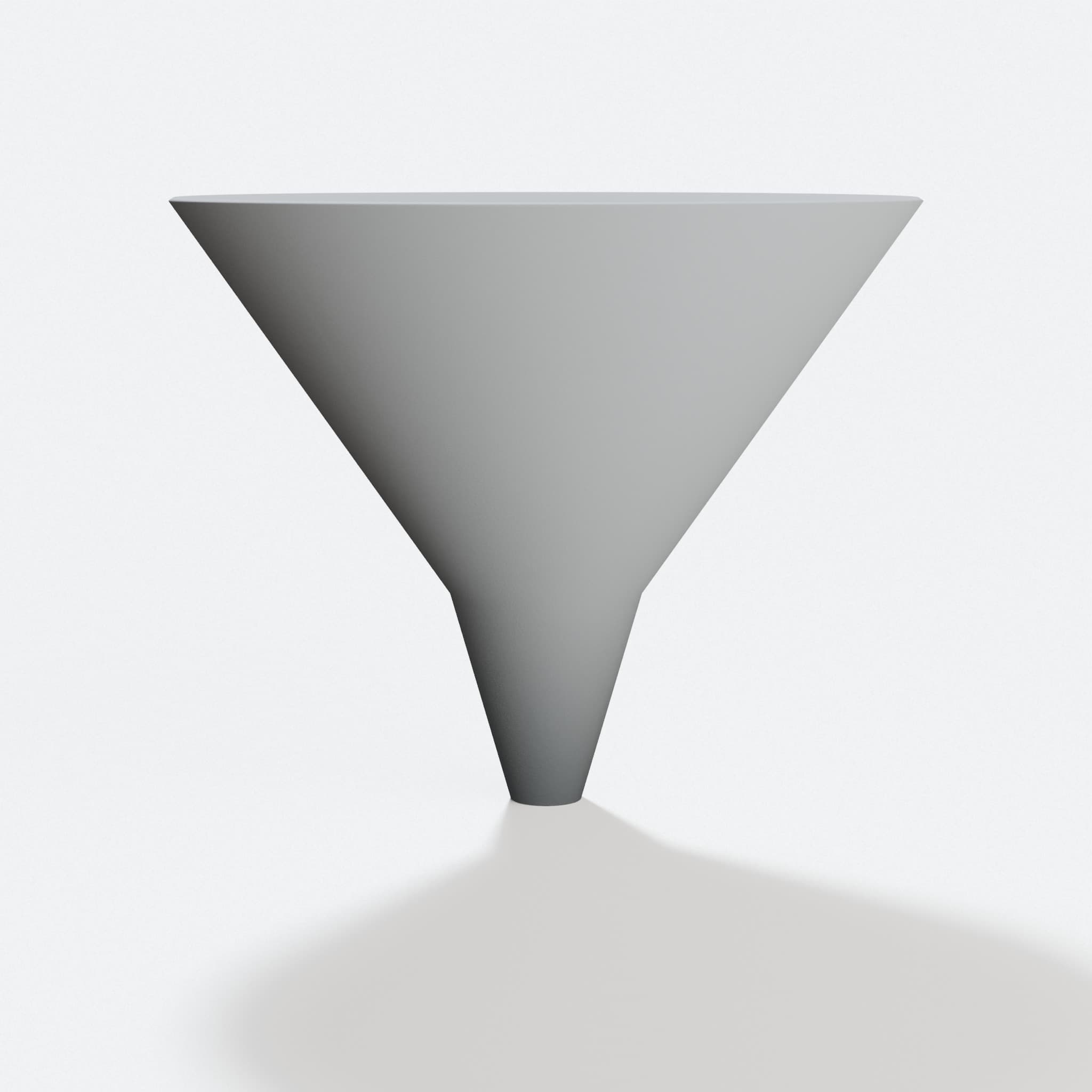 3D Printed Kitchen Funnel for Pouring and Feeding, hero tilt