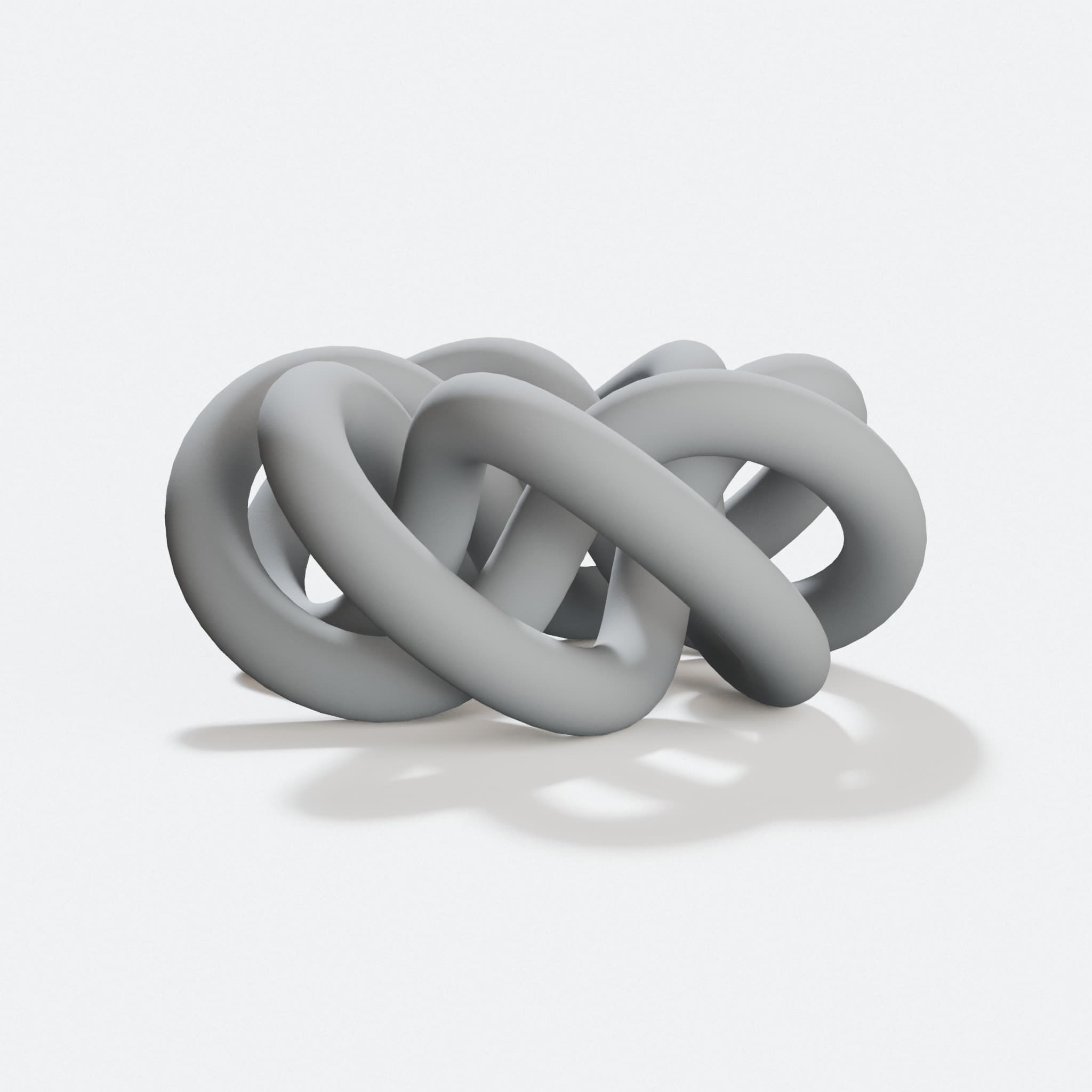 Parametric Knot 3D Printed Wall Art – Custom Mathematical Sculpture, hero tilt