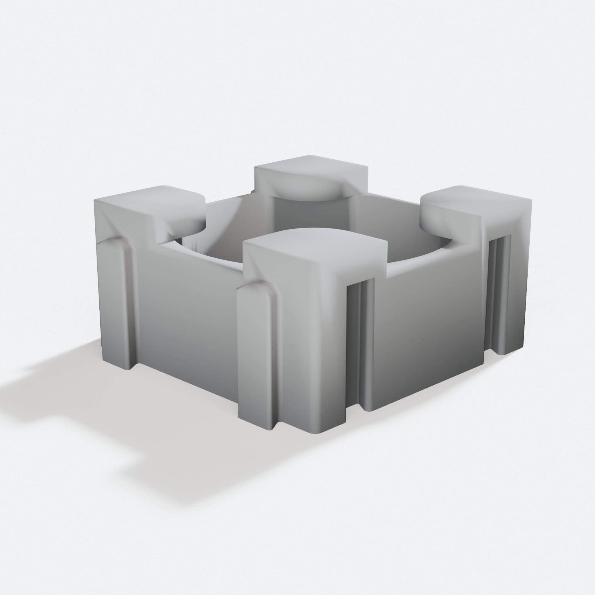 18650 Battery Holder - Cylindrical Cell Storage Bracket, turn three quarter