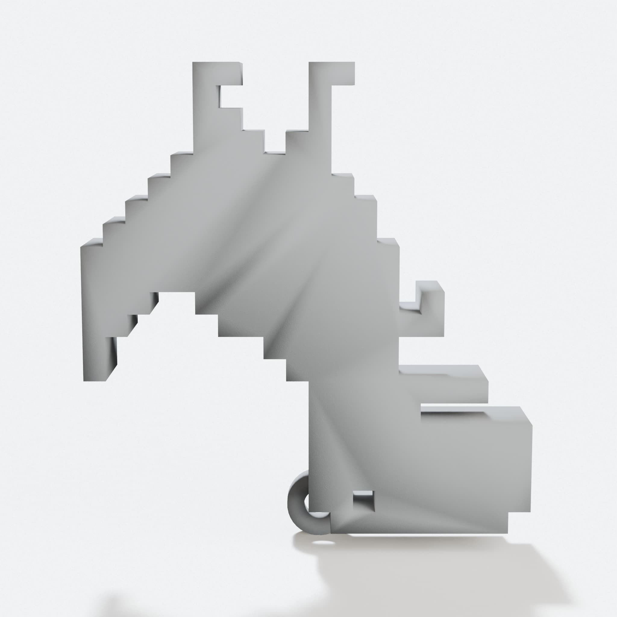 Compatible with Pixel Offline T-Rex Earrings, hero tilt
