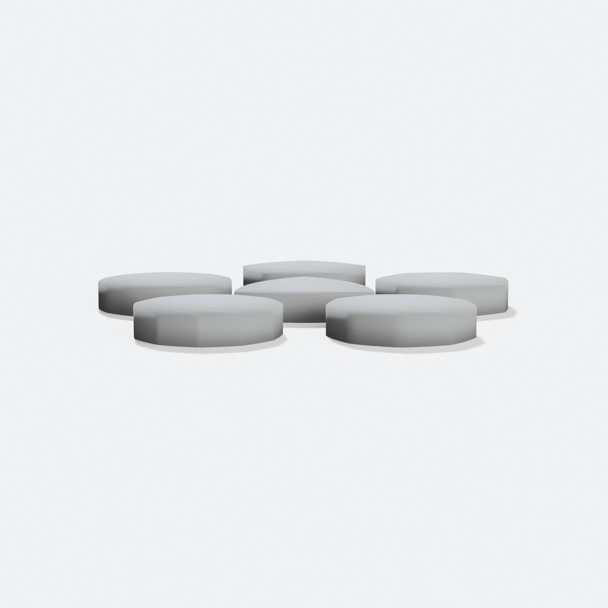 Reuleaux Polygon Wheels & Coins - 3D Printed Toy Set, hero tilt