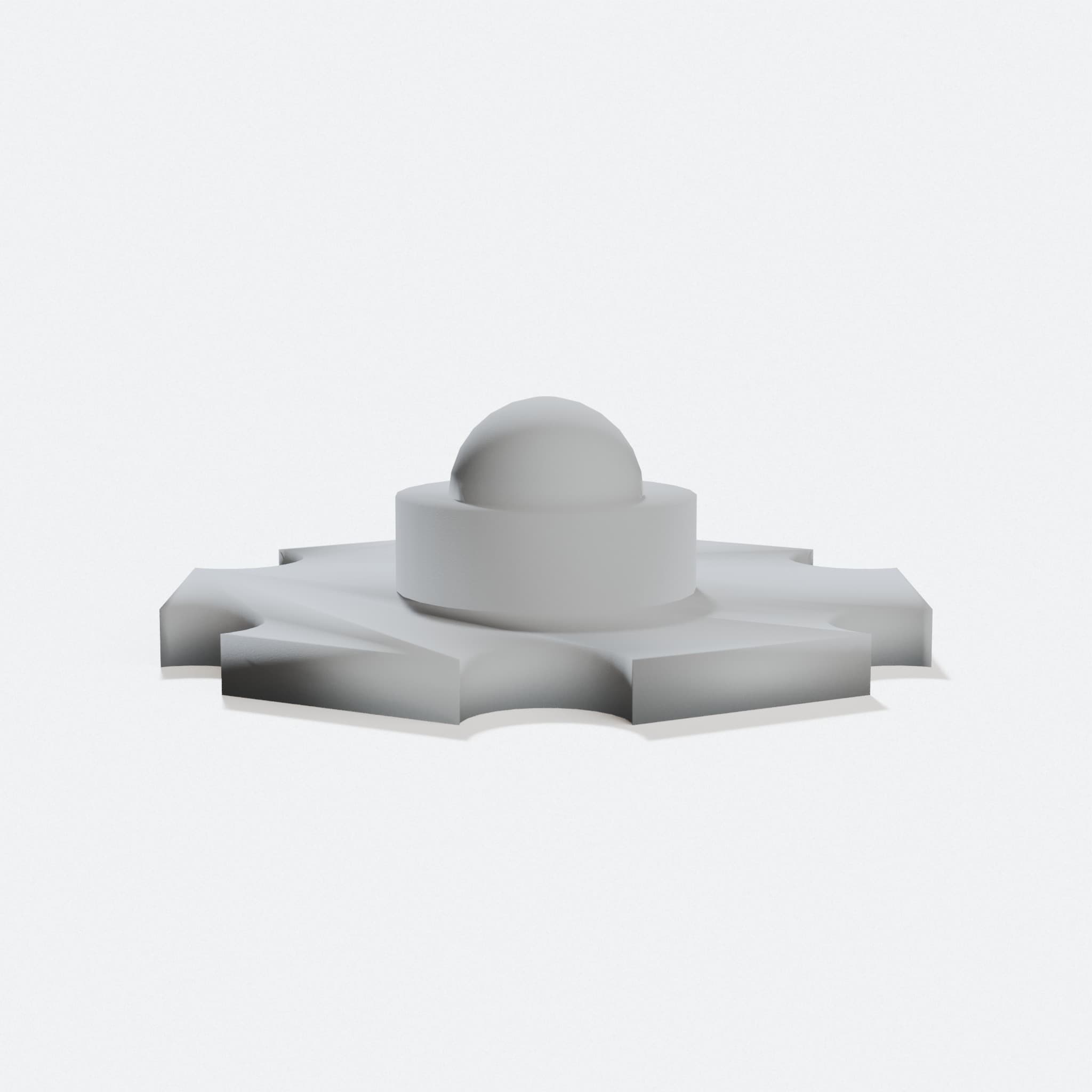 1W Star LED 3D Printed Home Decor Model, hero tilt