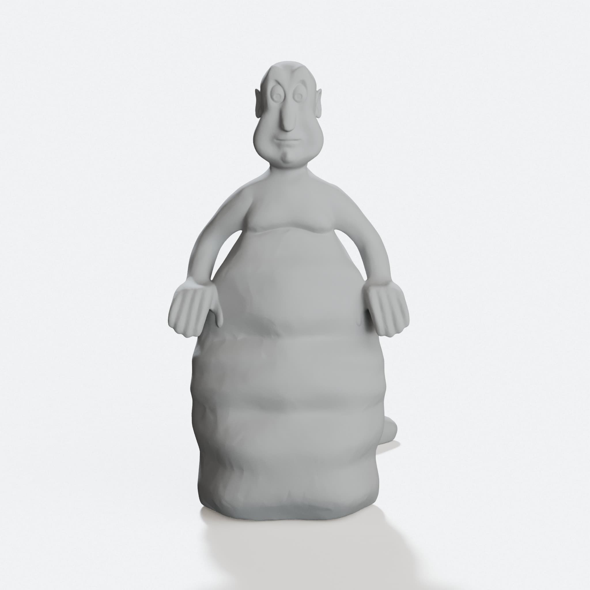 Globglogabgalab 3D Printed Toy Figure with Book Accessory, hero tilt