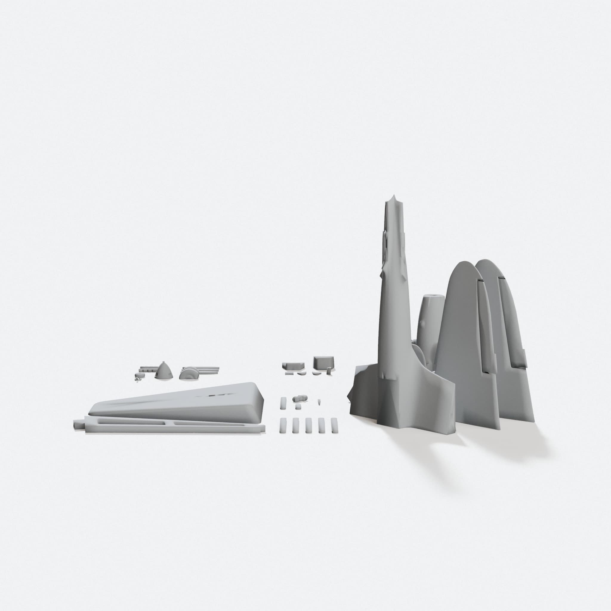 Il-2 Soviet Attack Aircraft 3D Printed Toy Model, hero tilt