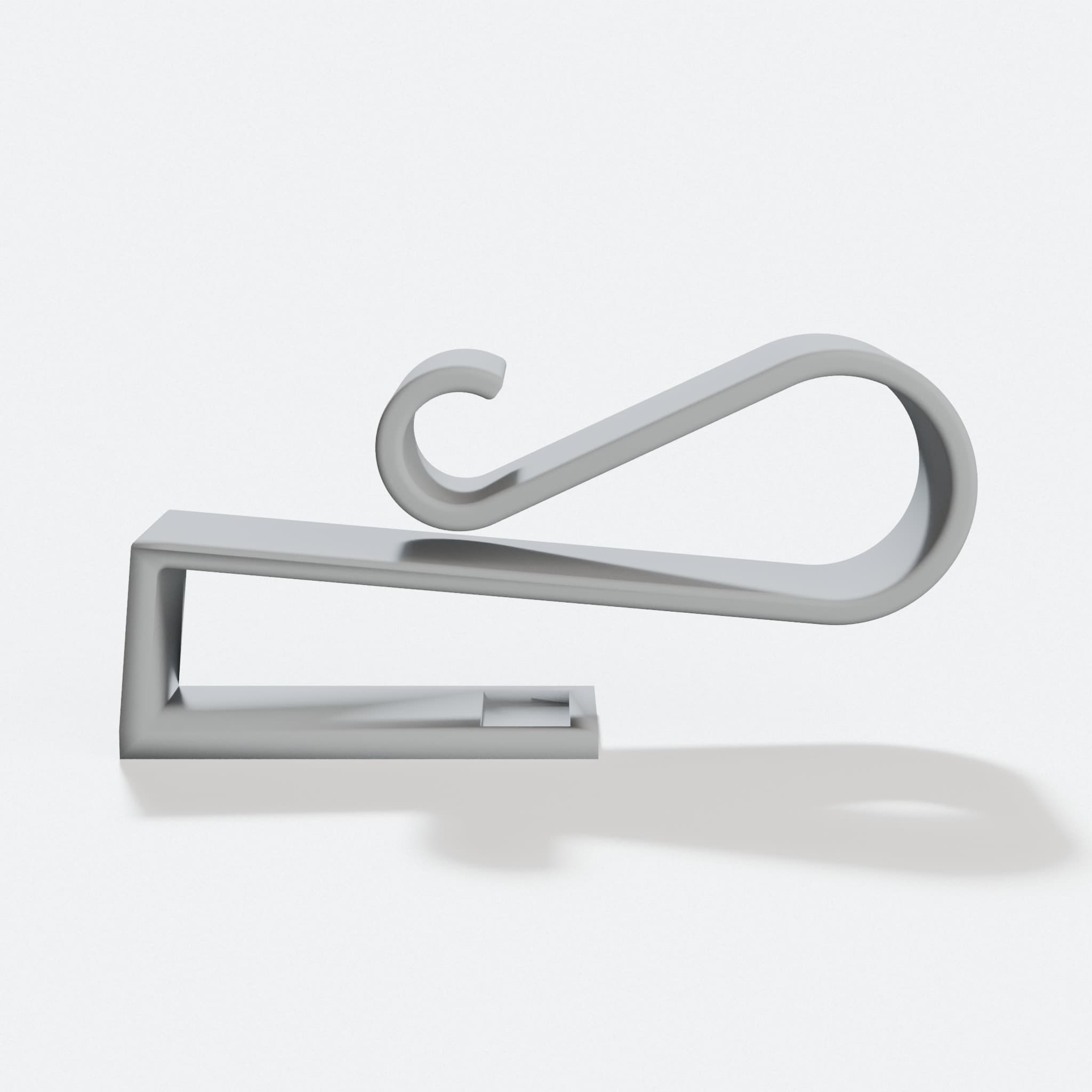 Kitchen Towel Hook, 3D Printed Door Mount, hero tilt