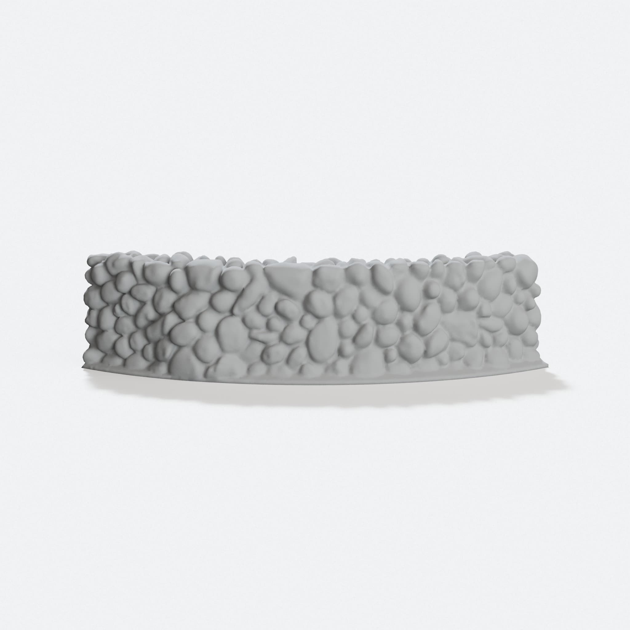 3D Printed Stone Wall Corner Bend for Home Decor, hero tilt