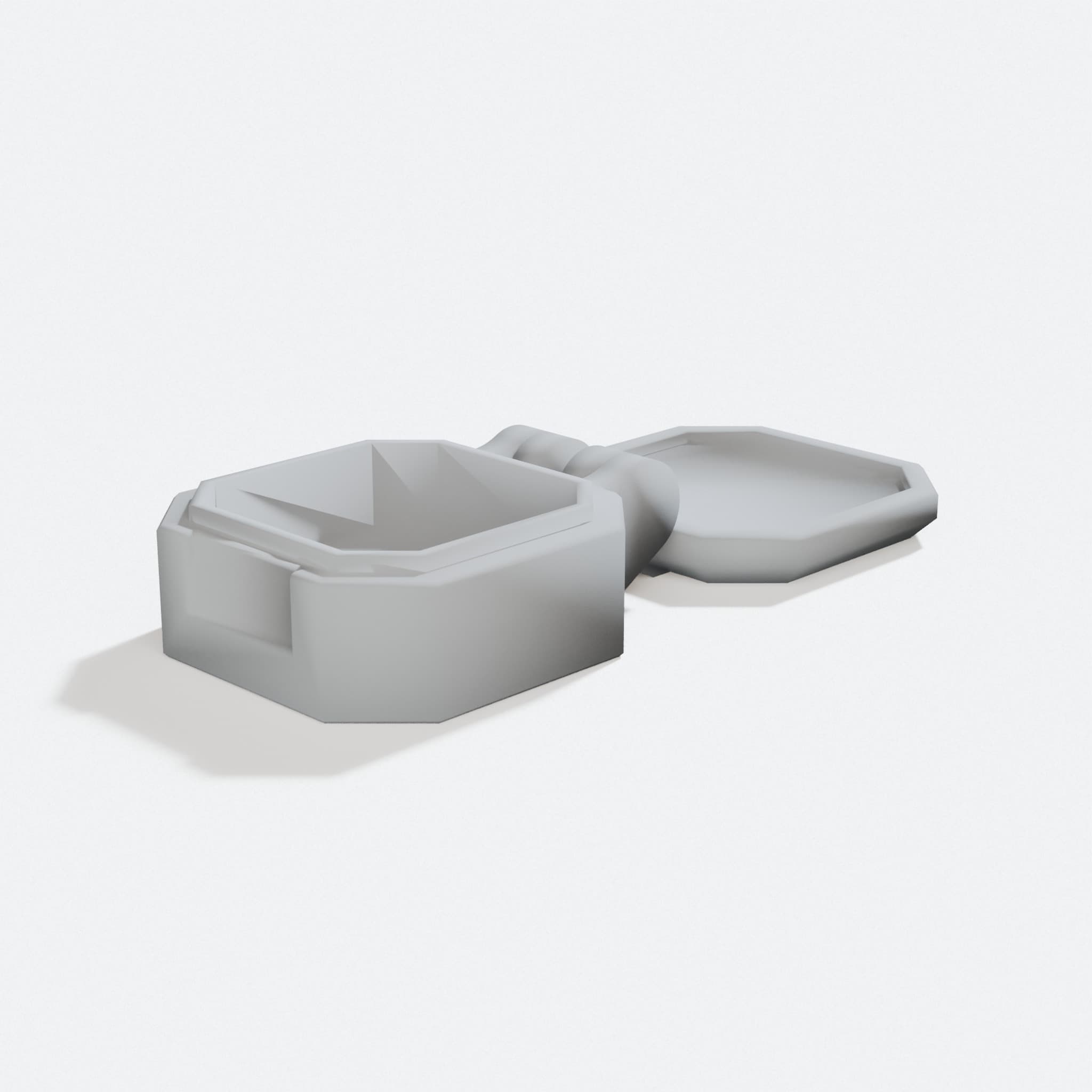 Small Jewelry Box 3D Printed Organizer, turn three quarter