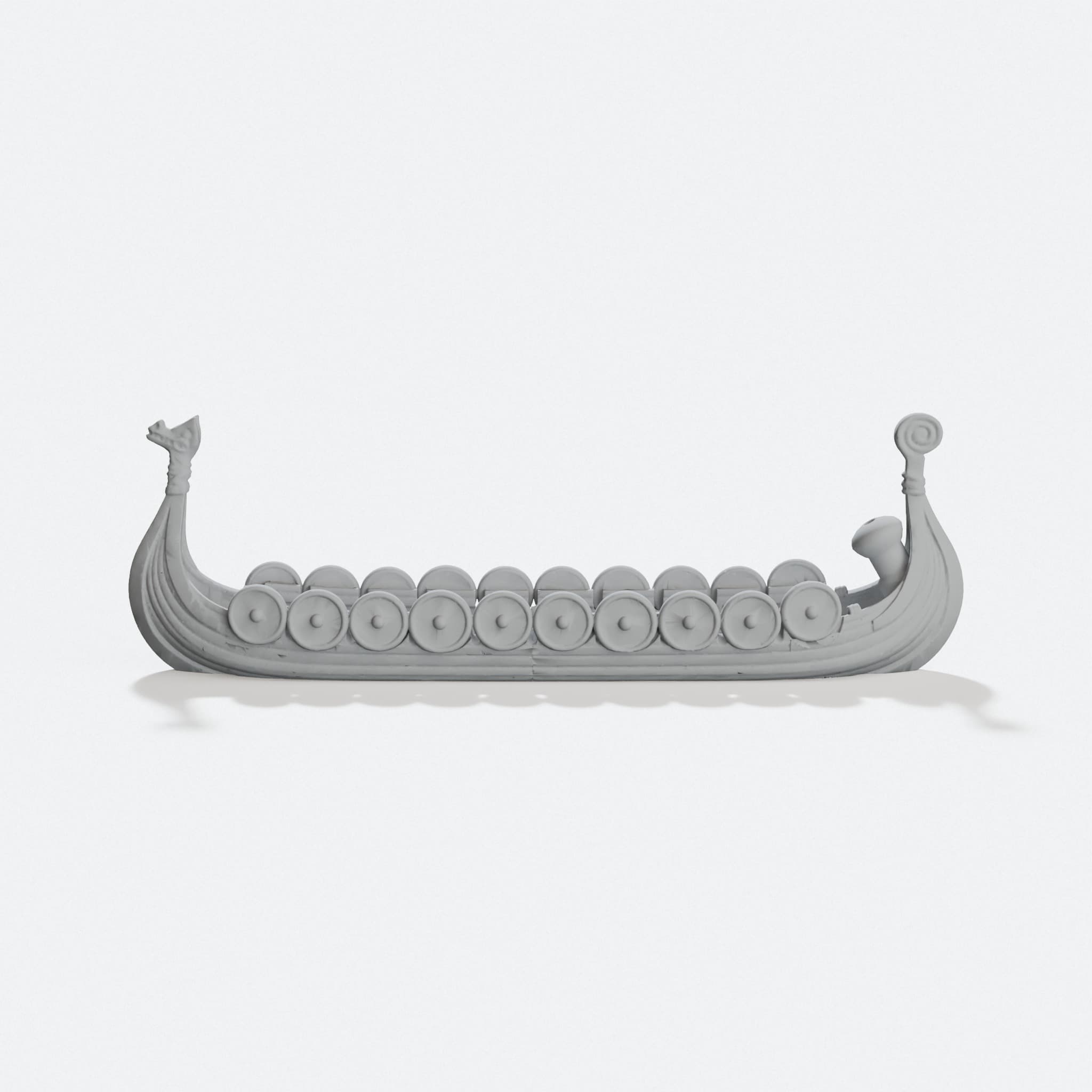 Viking Boat Incense Holder, 3D Printed Home Decor, hero tilt
