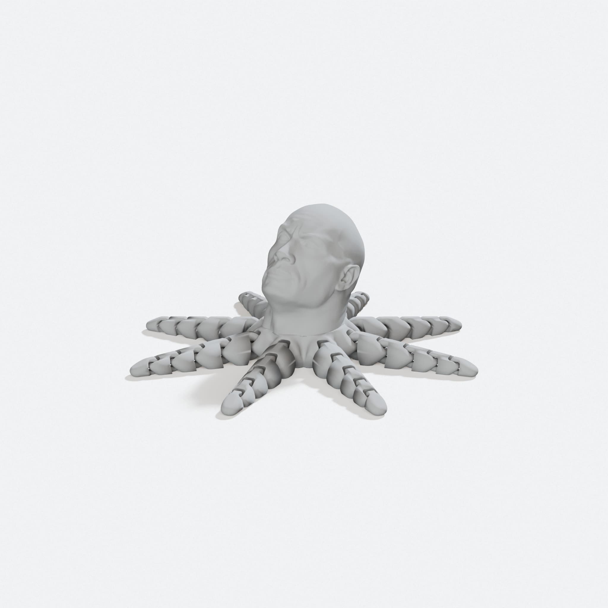 The Rocktopus 3D Printed Toy, turn three quarter