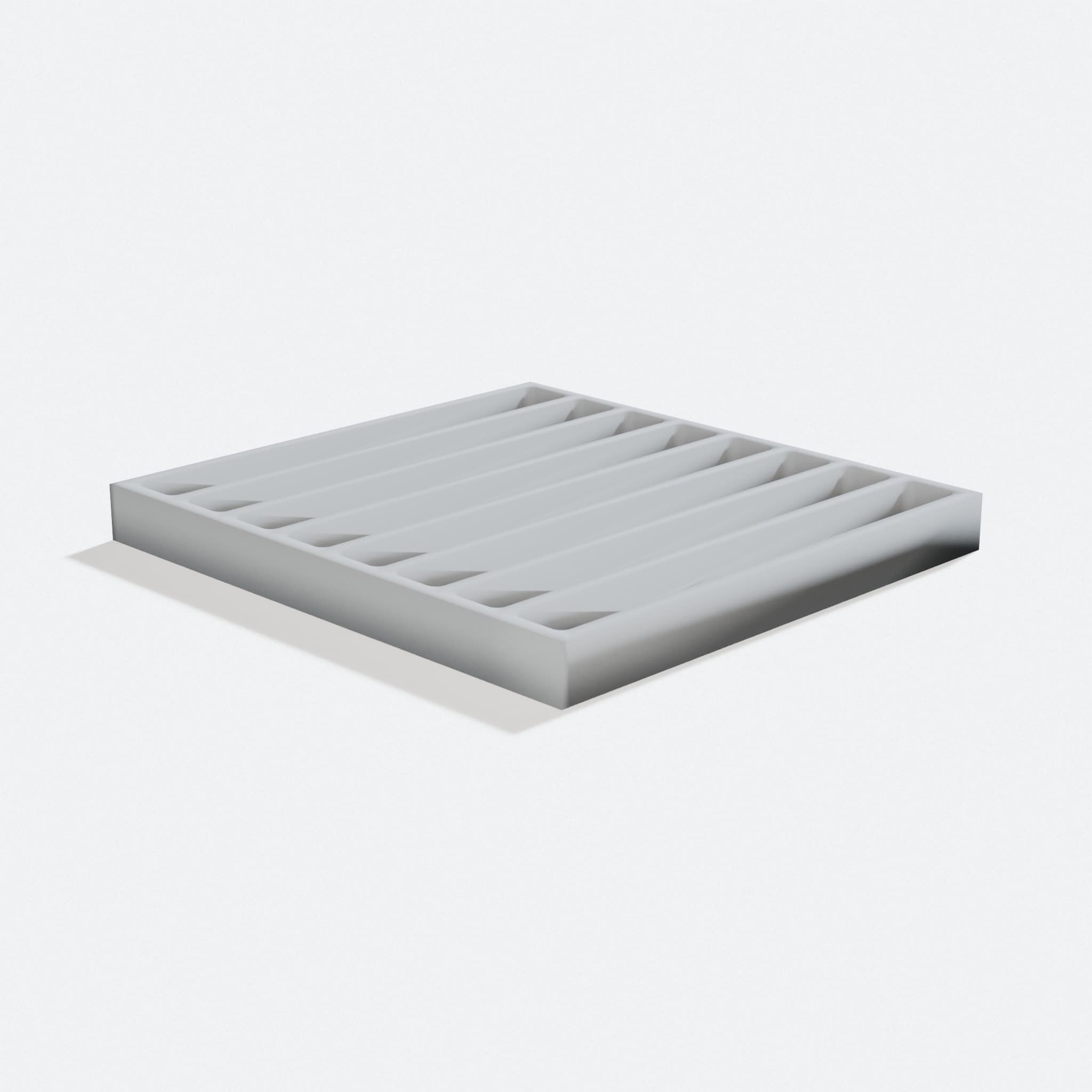 Thick kitchen plate organizer, turn three quarter