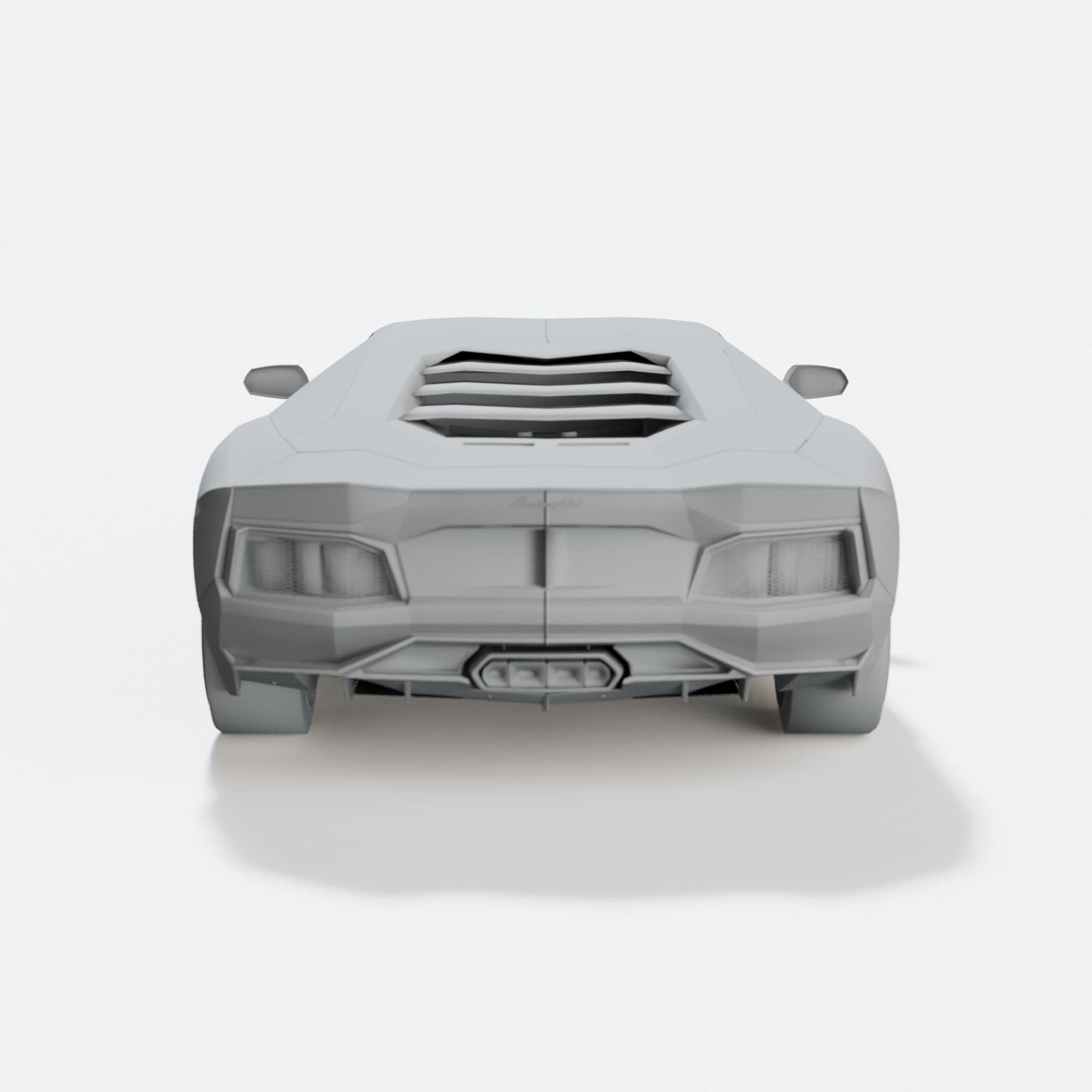 3D Printed Lamborghini Aventador Model Car, hero tilt