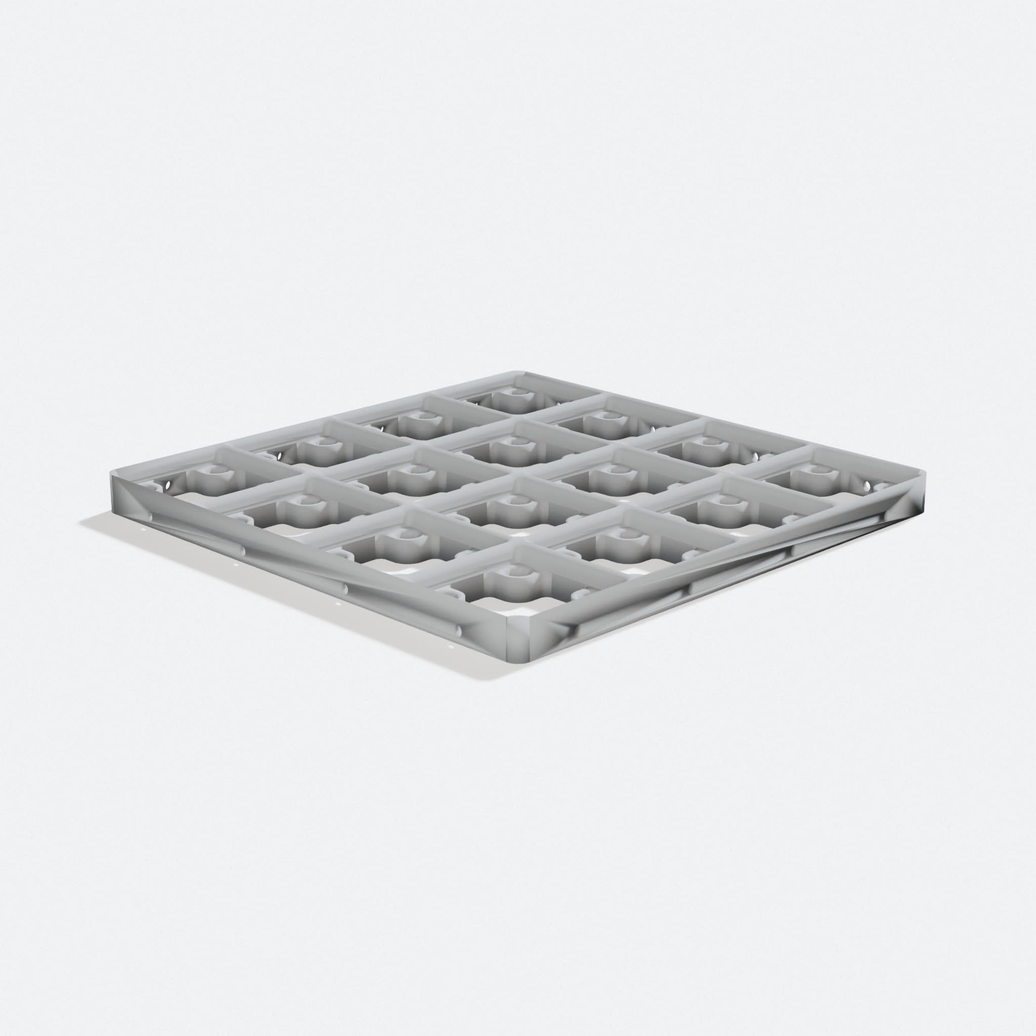 Gridfinity Baseplate 4×4, turn three quarter