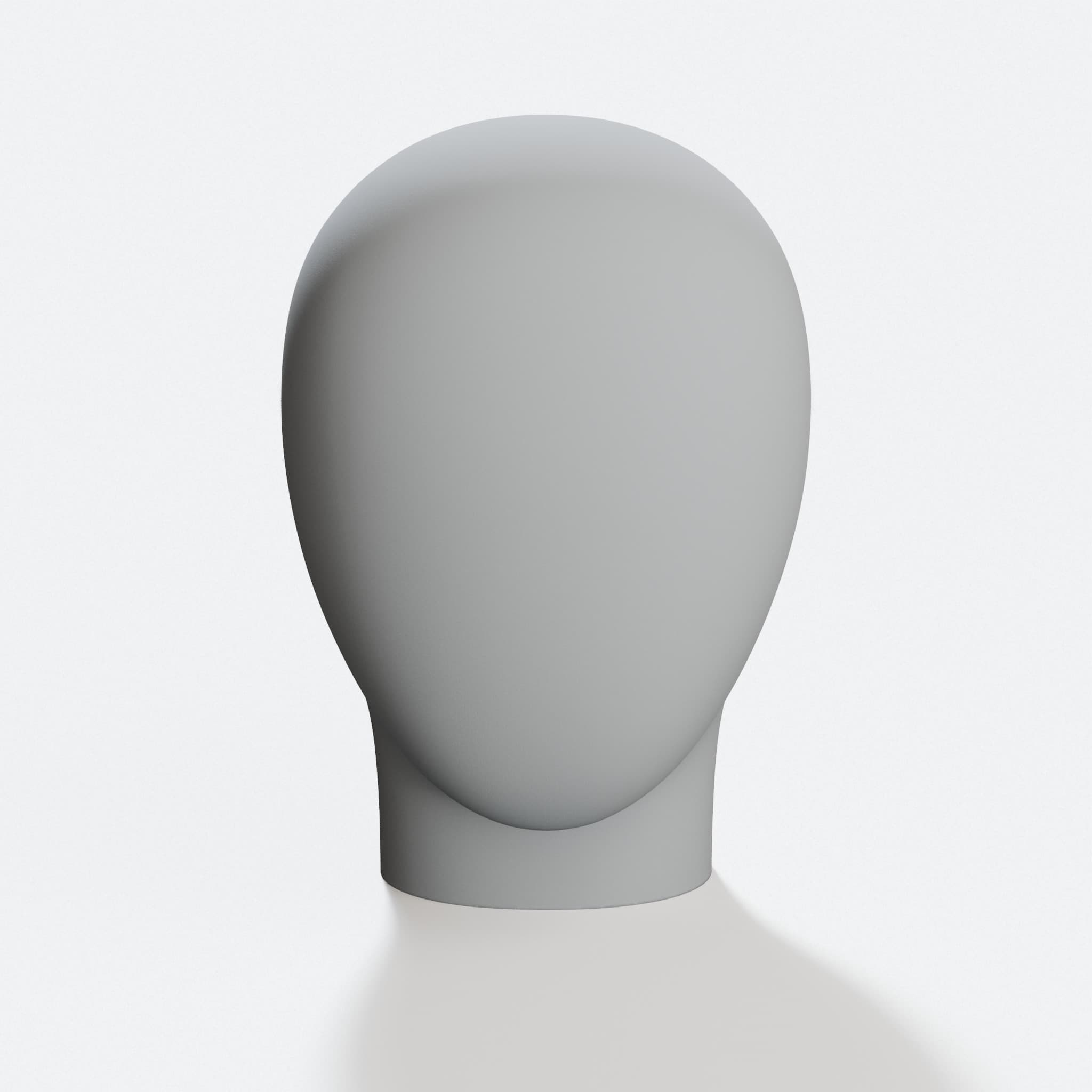 3D Printed Mannequin Head for Art and Decor, hero tilt