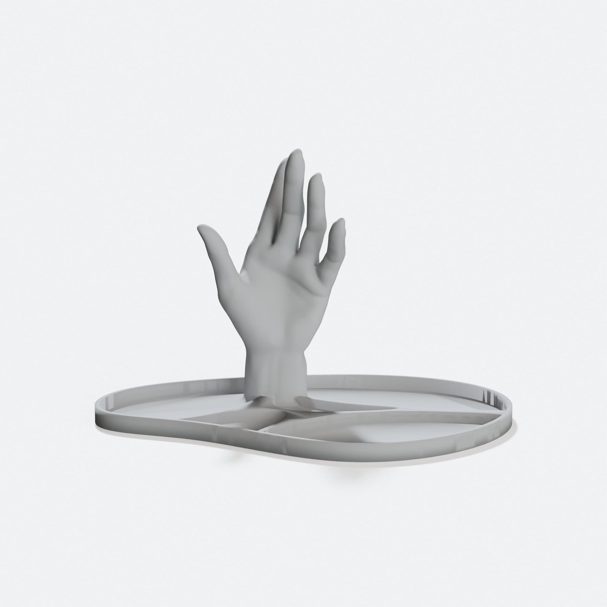 Compatible with Ring Jewelry Hand Stand with Storage Trays, hero tilt