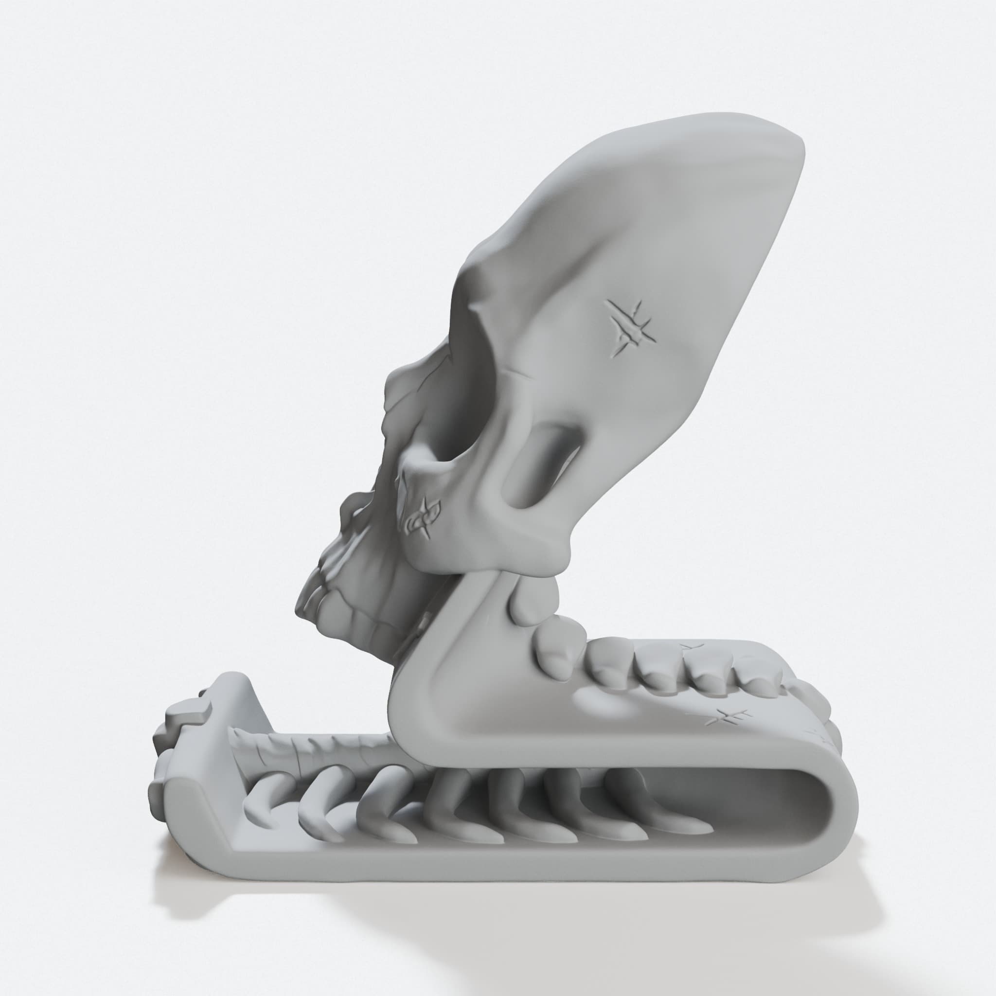 Compatible with iPhone Skull and Skeleton Phone Stand, hero tilt