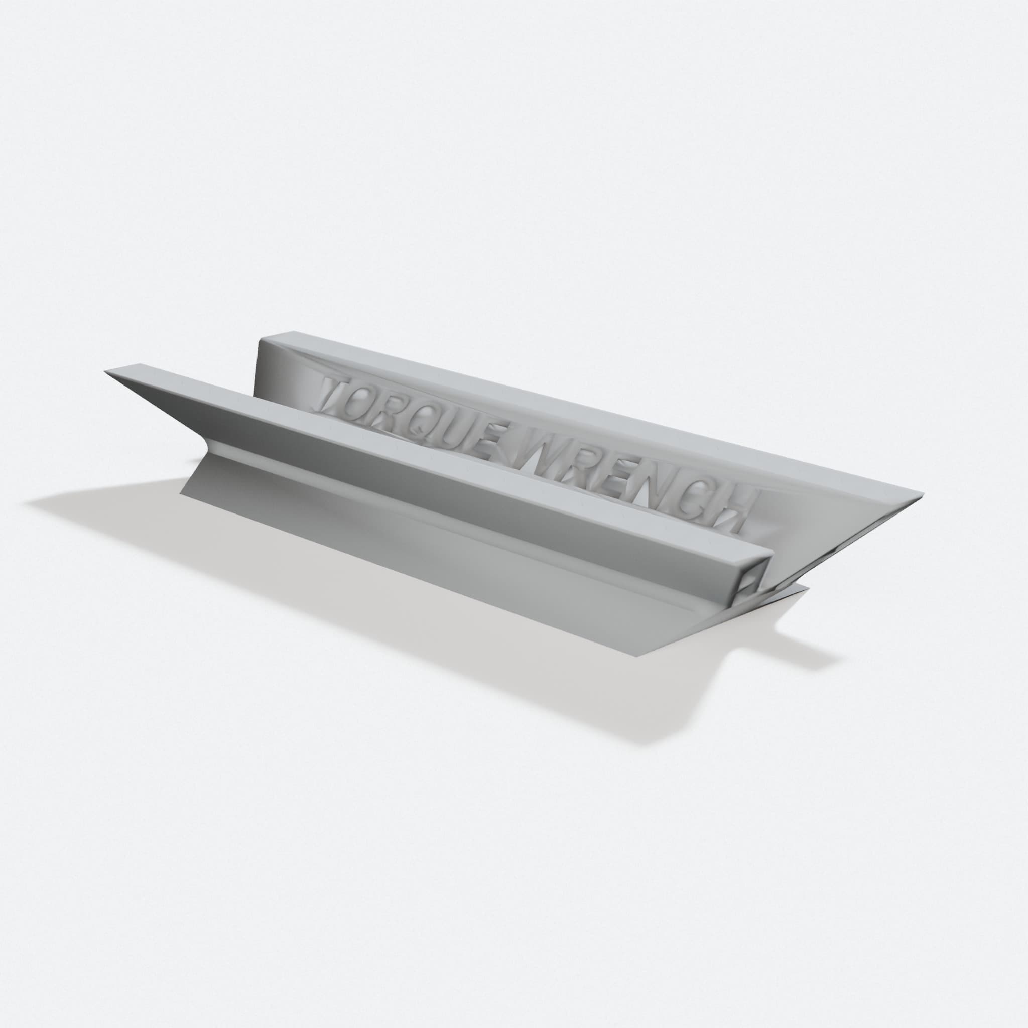 3D Printed Torque Wrench Stand for Workshop Storage, turn three quarter