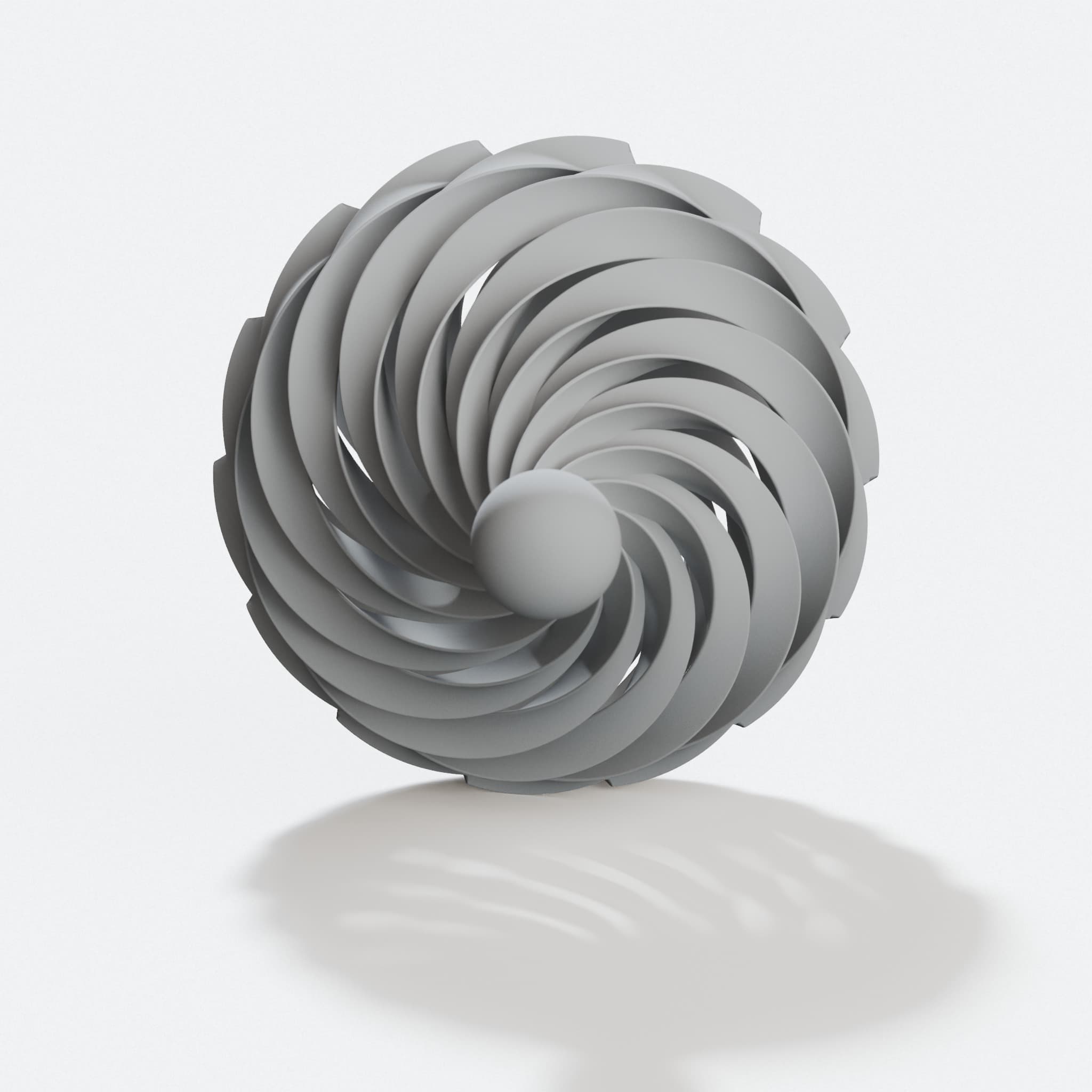 3D Printed Christmas Ornament - Onion Design, hero tilt