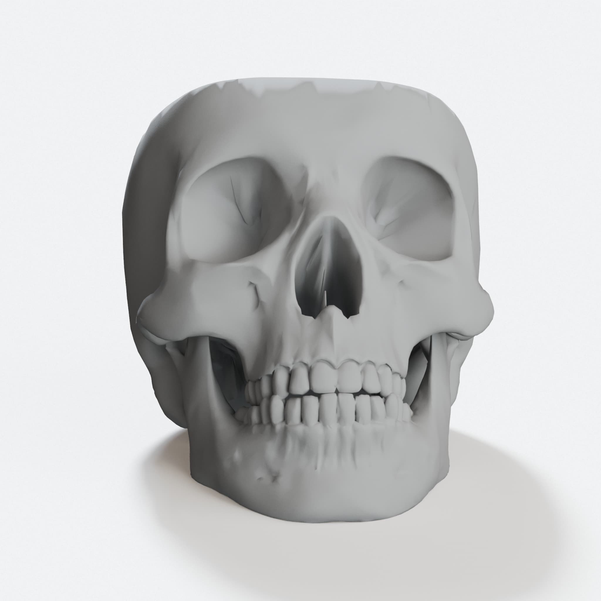 Skull Token Tray, 3D Printed Toys Storage, hero tilt