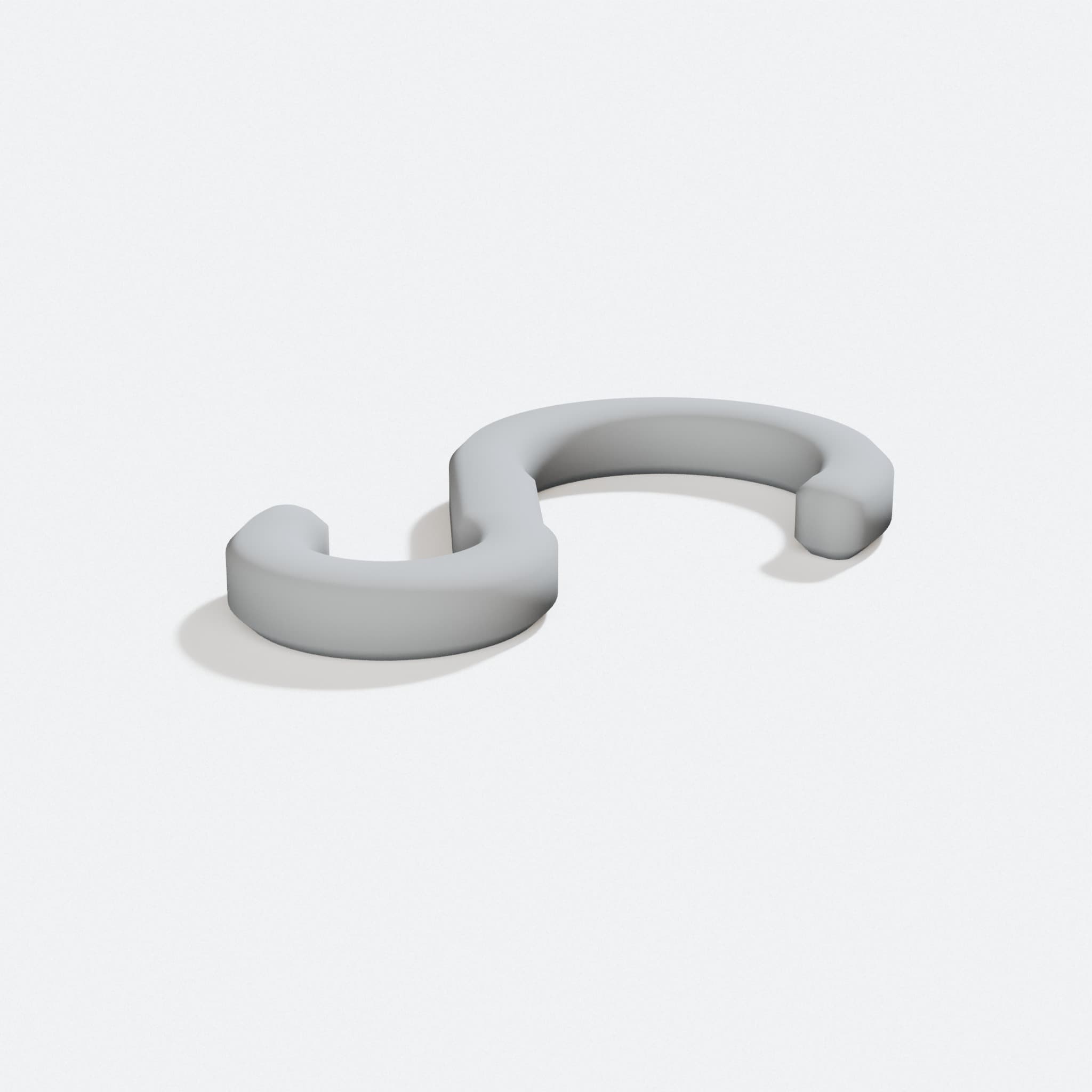 3D Printed Pants Hanger for Closet Organization, turn three quarter