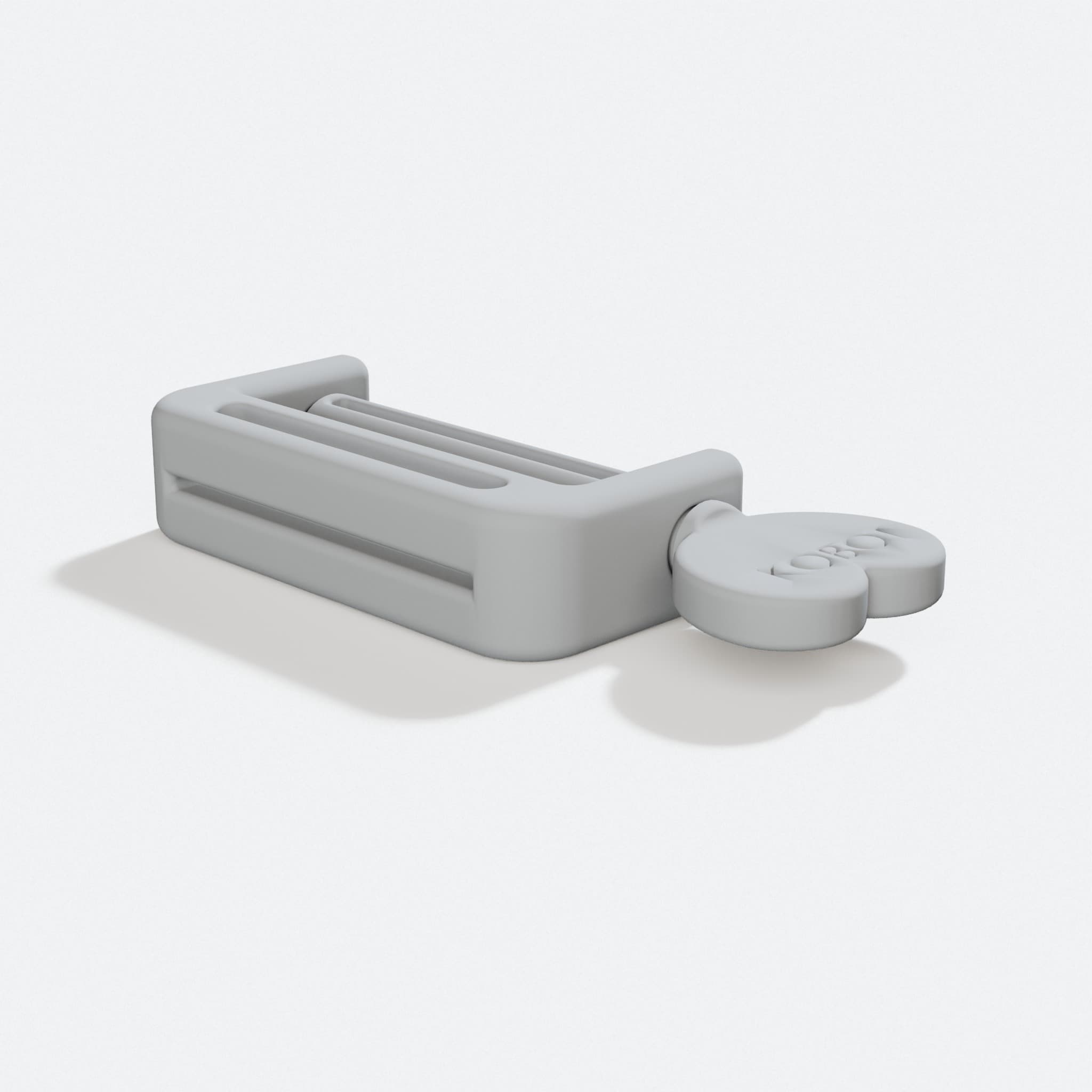 3D Printed Toothpaste Holder Home Decor, turn three quarter