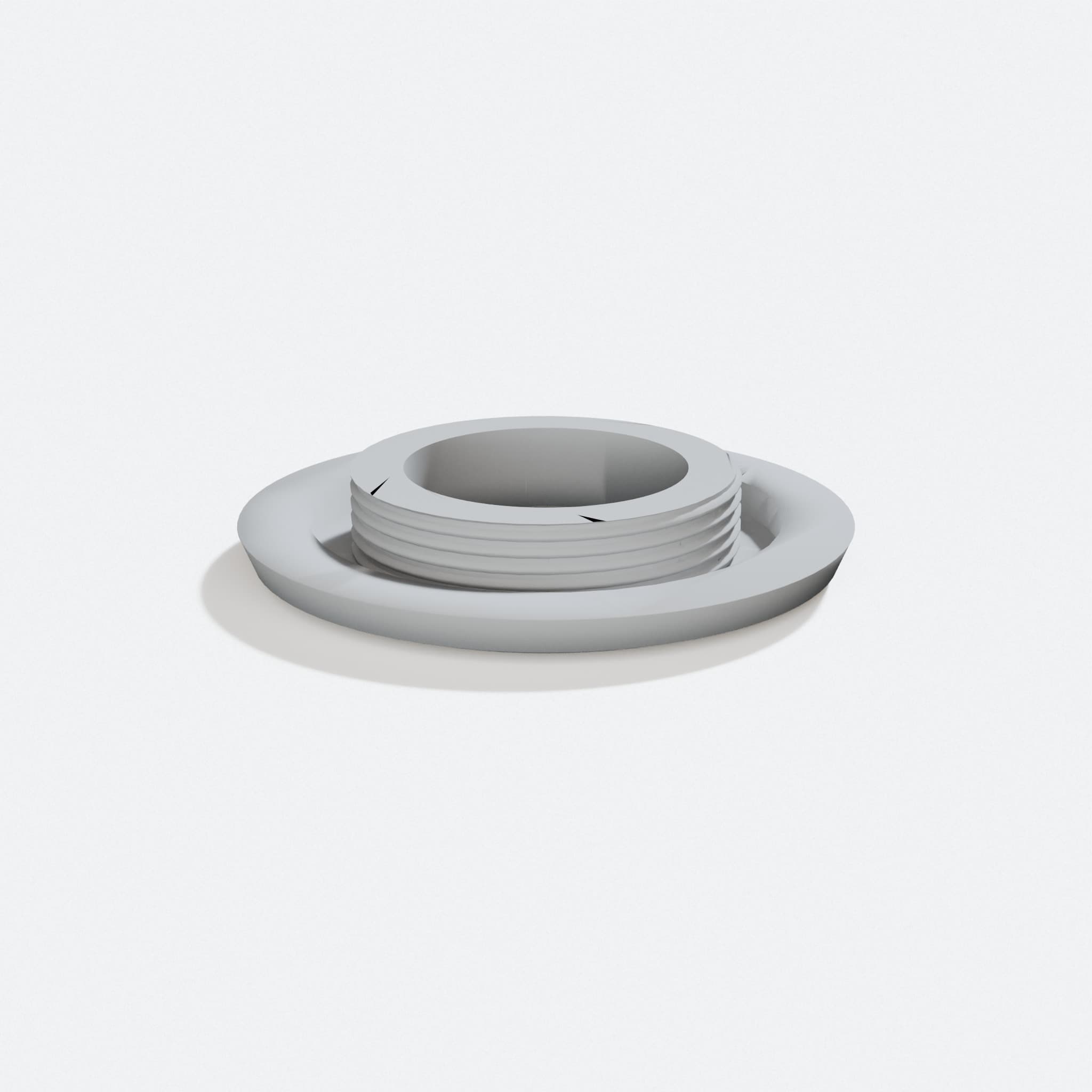 Threaded Eyelet, turn three quarter