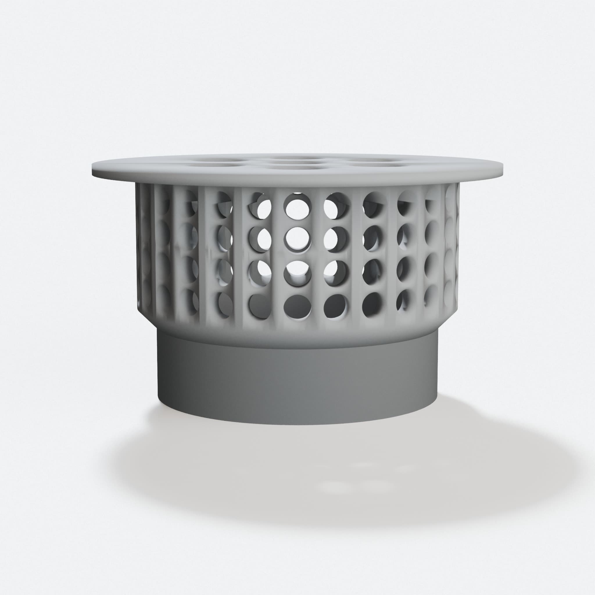 3D Printed Bathroom Sink Drain Hair Trap, hero tilt
