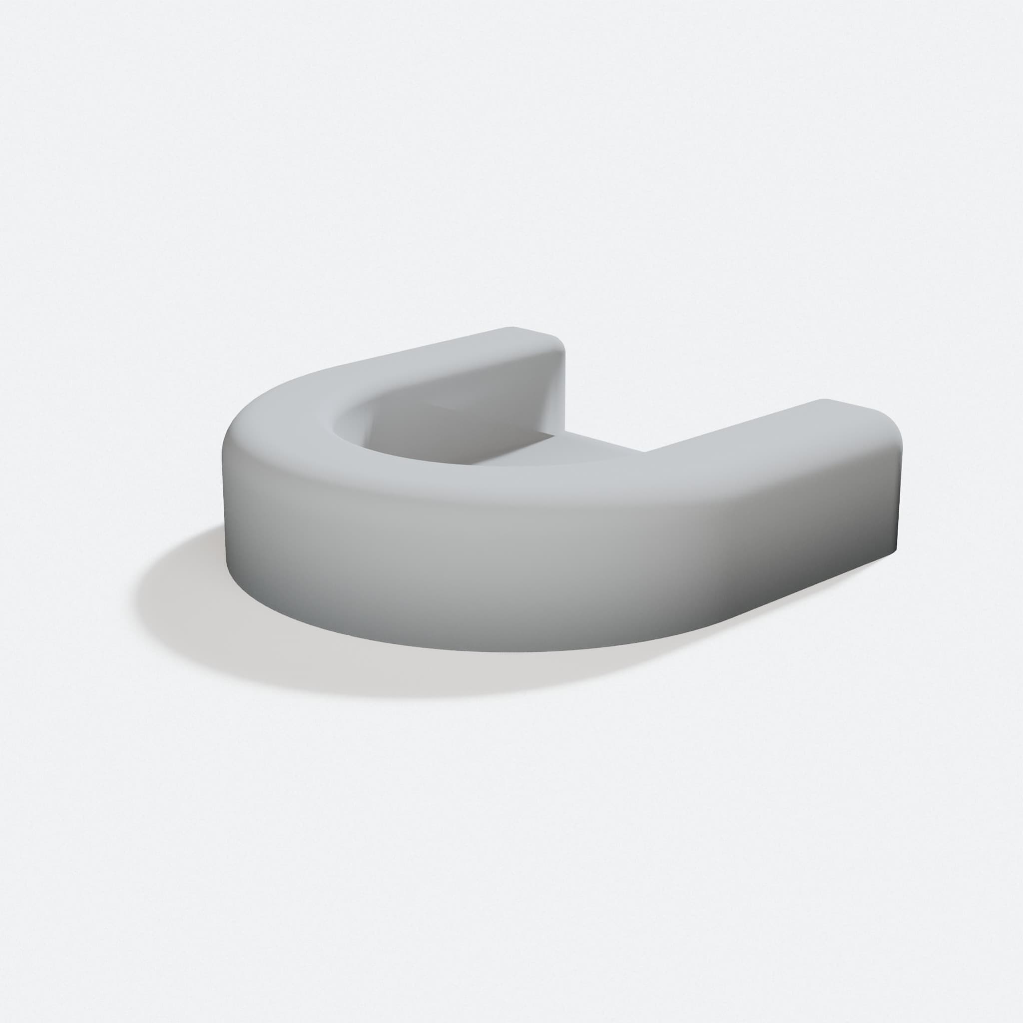 Shower Curtain Rod Wall Pocket Holder, turn three quarter