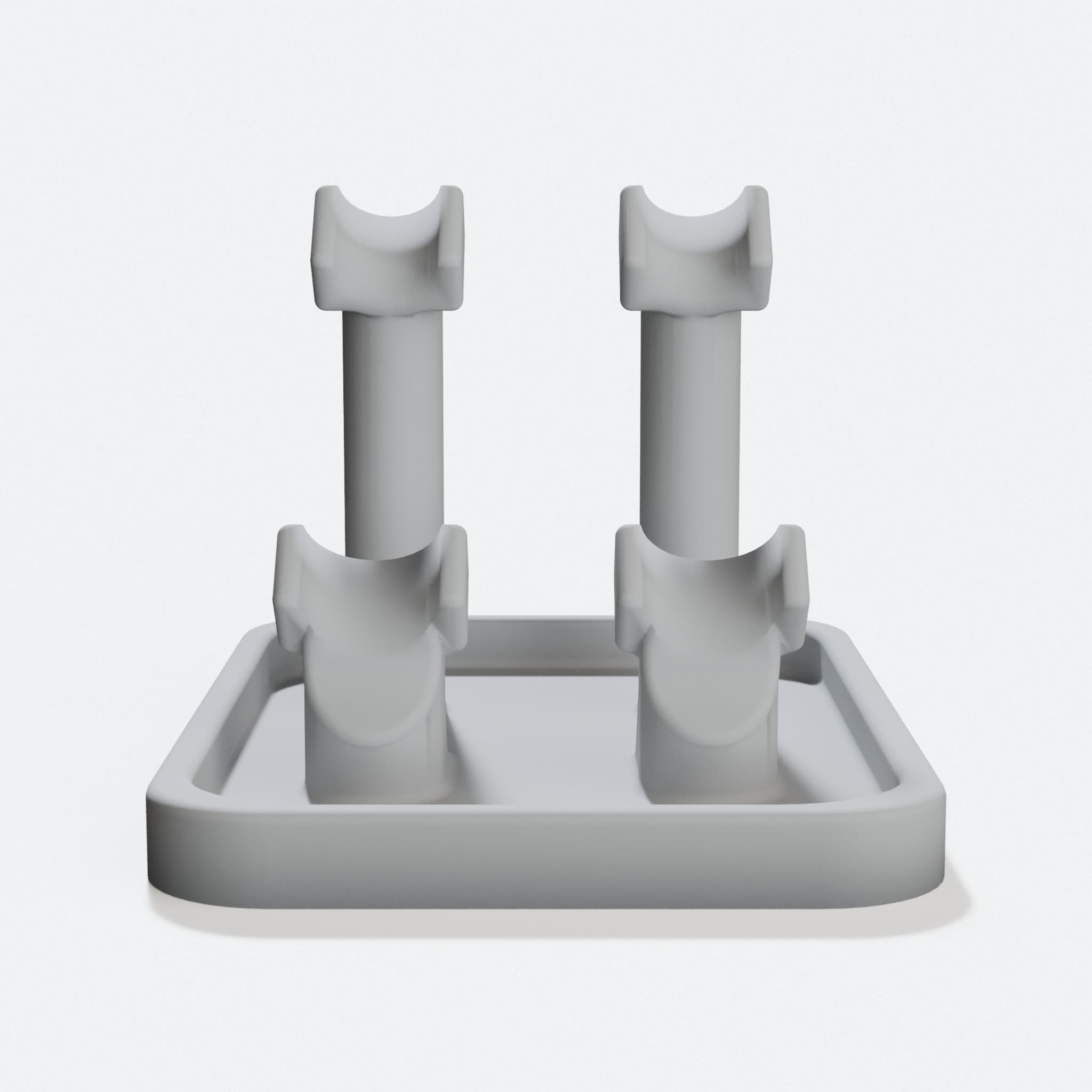 Oral B Toothbrush Stand for Two Users with Slim Base, hero tilt