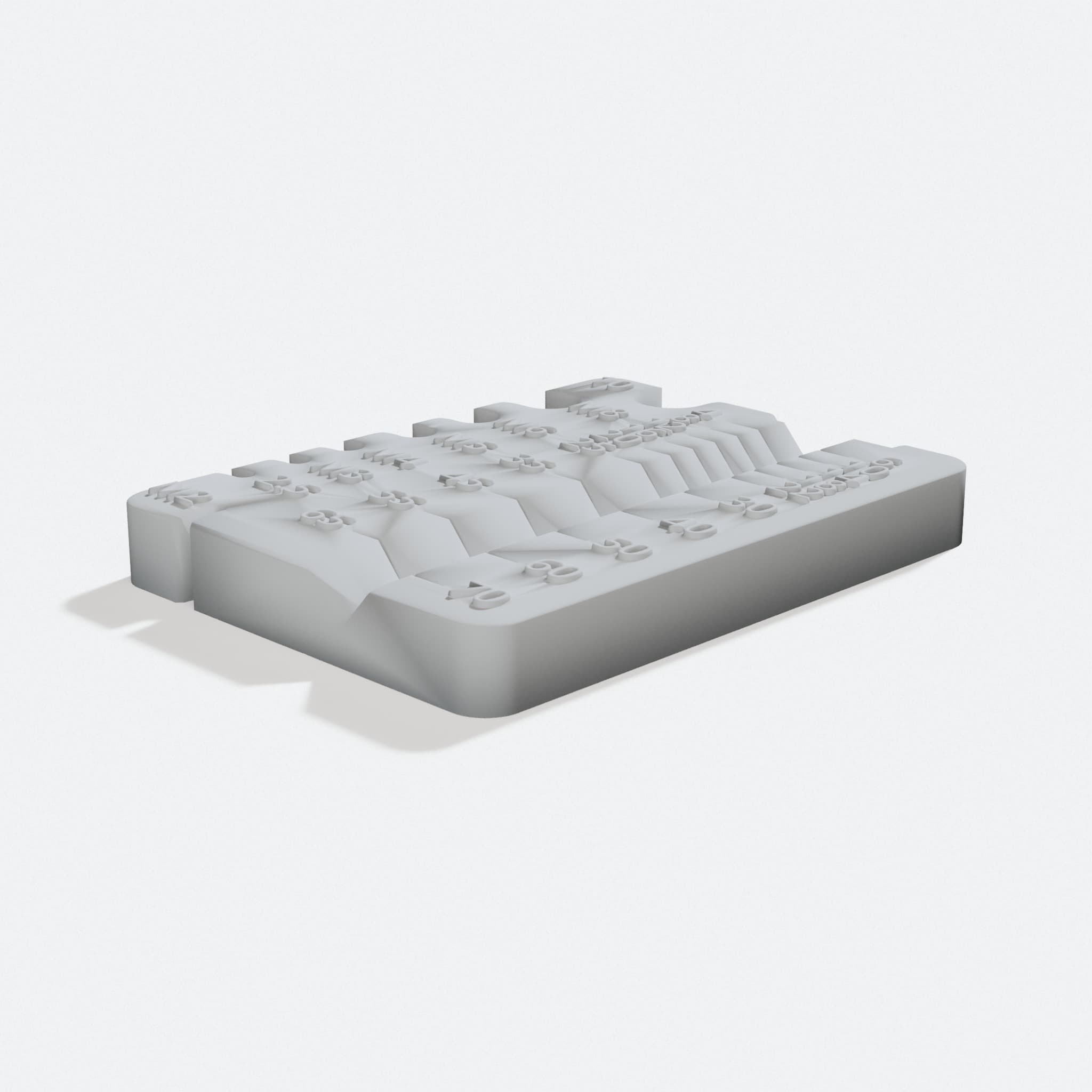 Screw Sorting Jig for 3D Printed Workshop Tools, turn three quarter