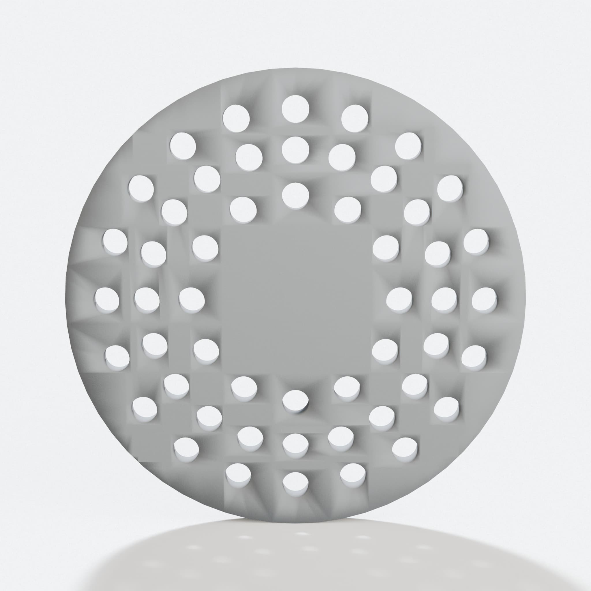 3D Printed Drain Screen for Garbage Disposal, hero tilt
