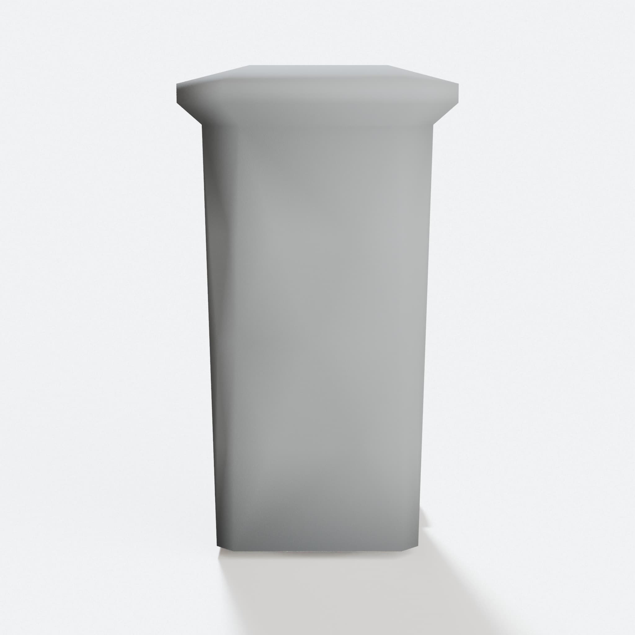 H0 Garbage Bin 1/87 Scale 3D Printed Toy, hero tilt