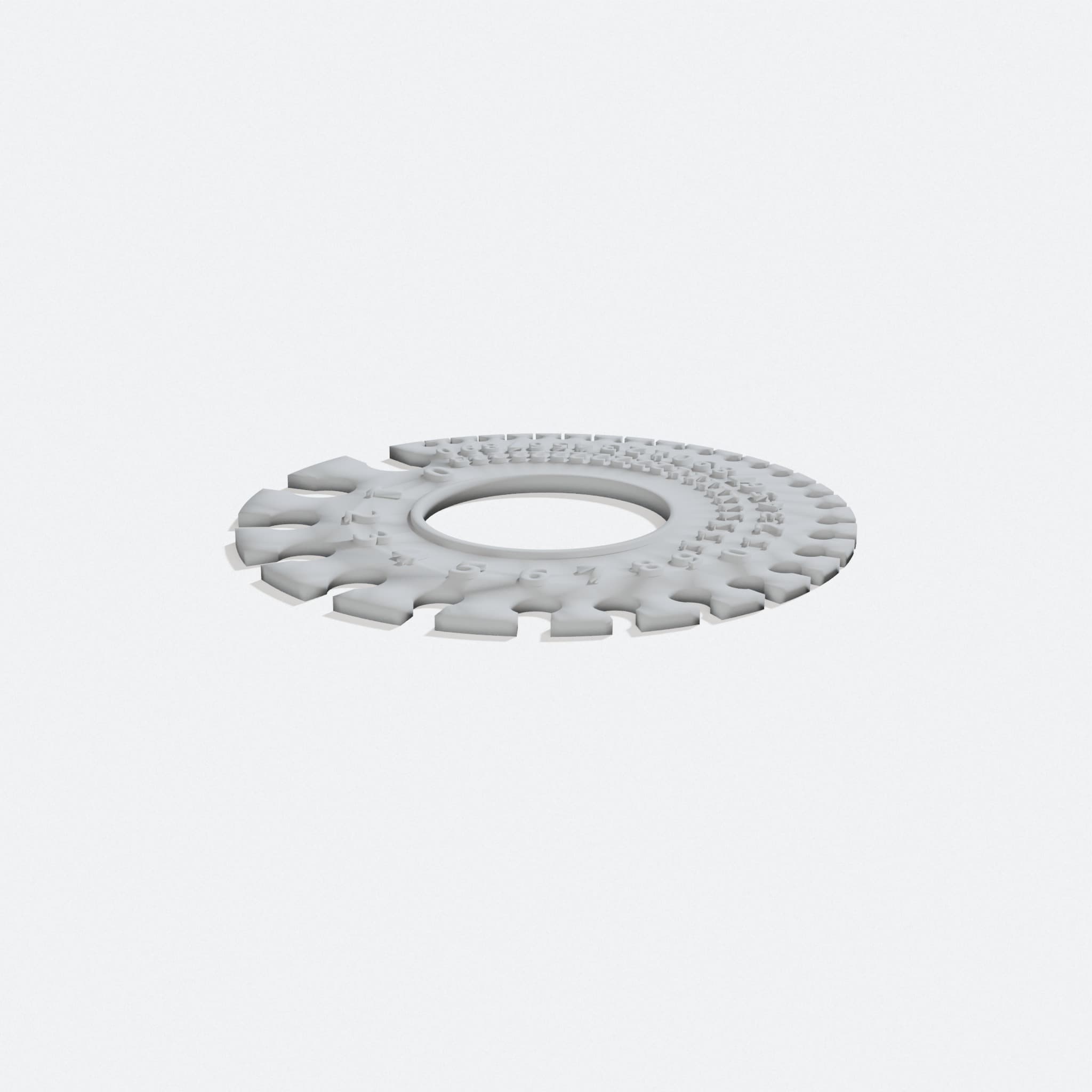 Compatible with Arduino AWG Wire Gauge Tool, turn three quarter
