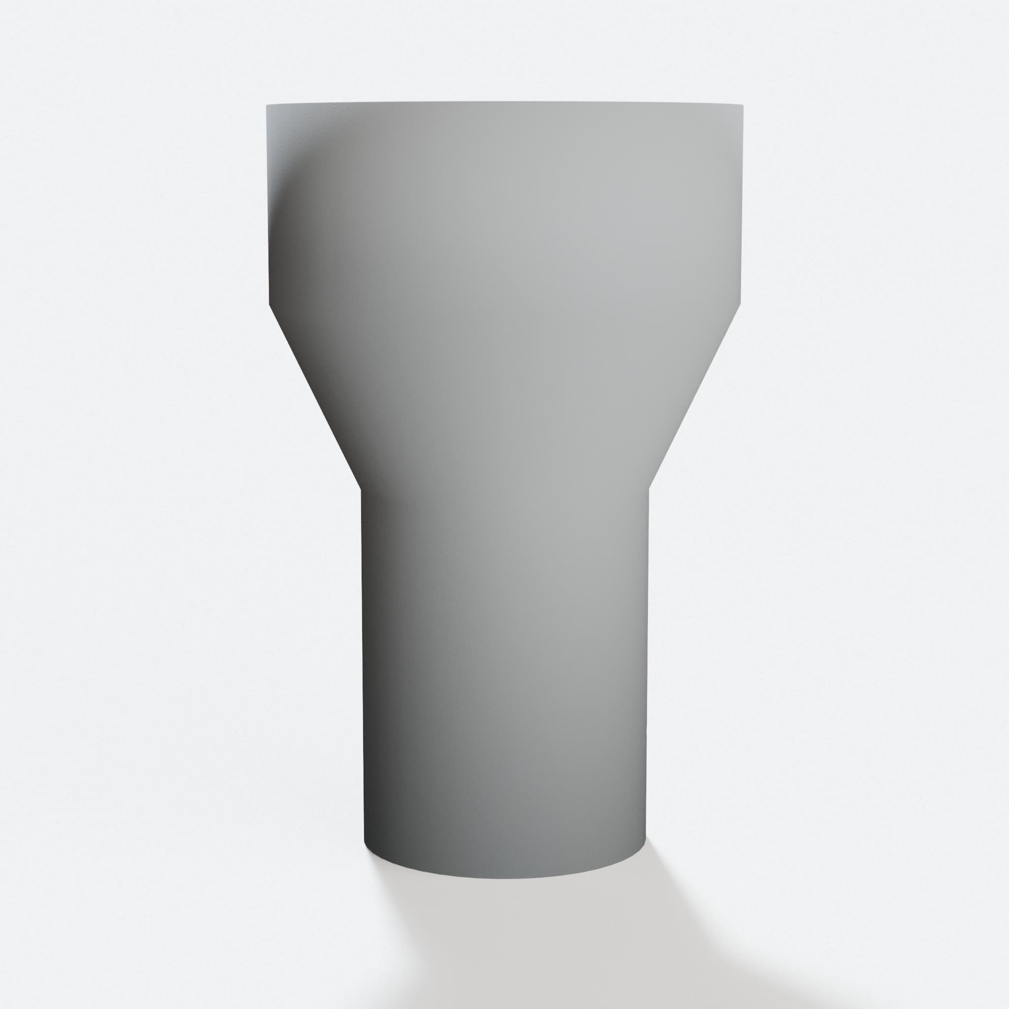 3D Printed Workshop Vacuum Hose Adapter, hero tilt